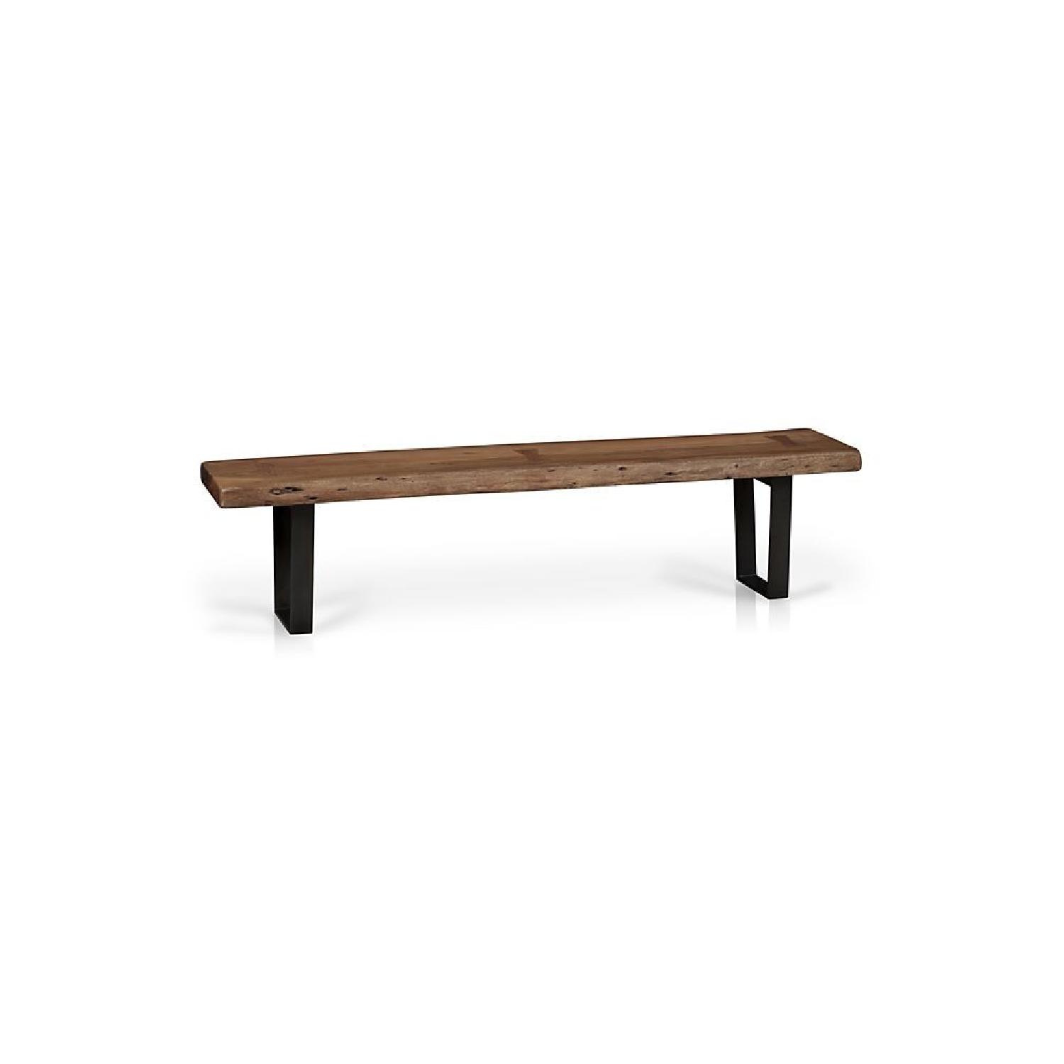Crate & Barrel Yukon Small Coffee Table/Bench - image-0
