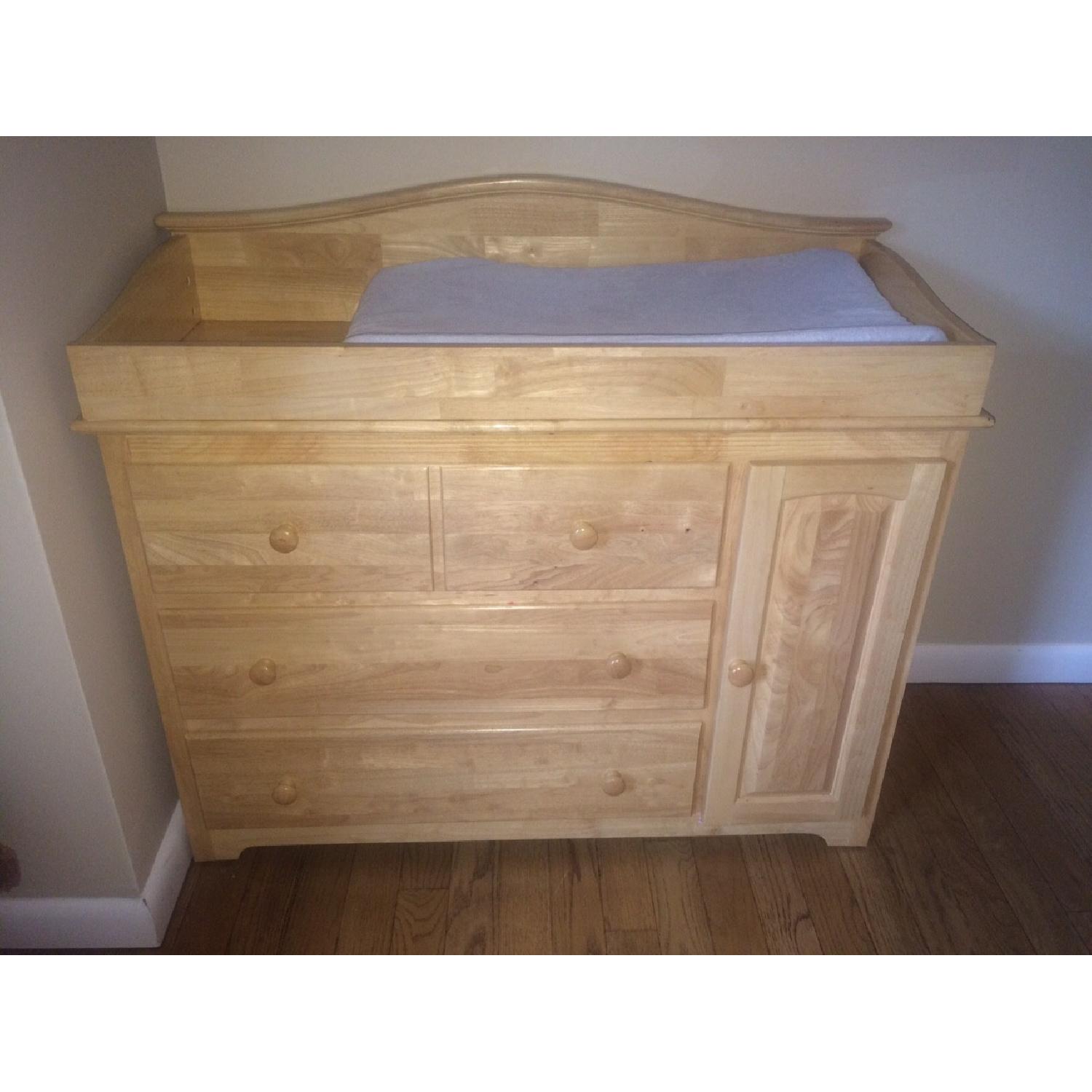 Windsor Light Oak Changing Table AptDeco