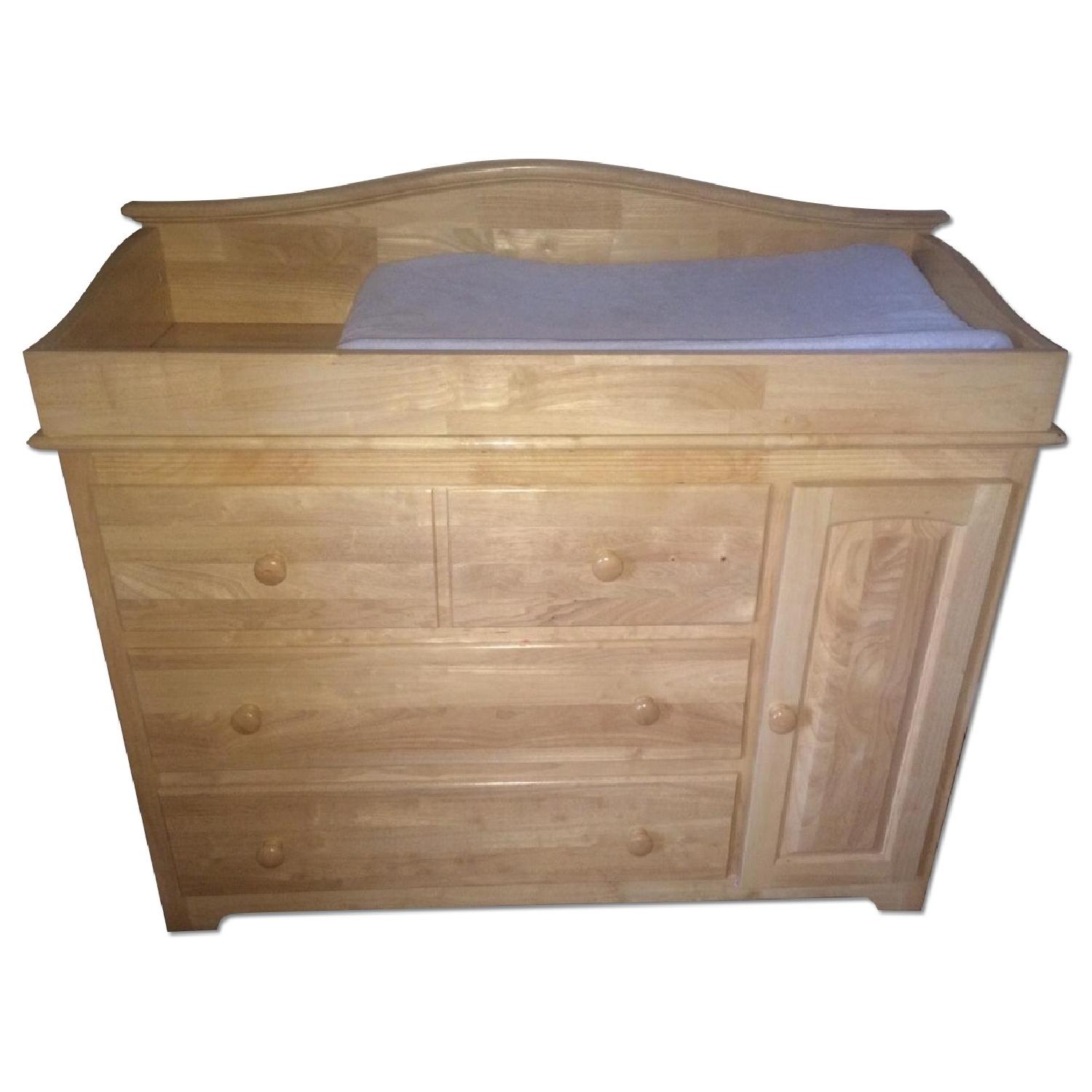 Windsor Light Oak Changing Table AptDeco