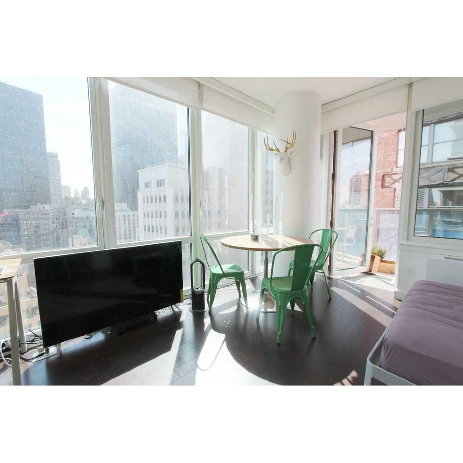 Metallic Tolix Style Dining Chairs - image-1