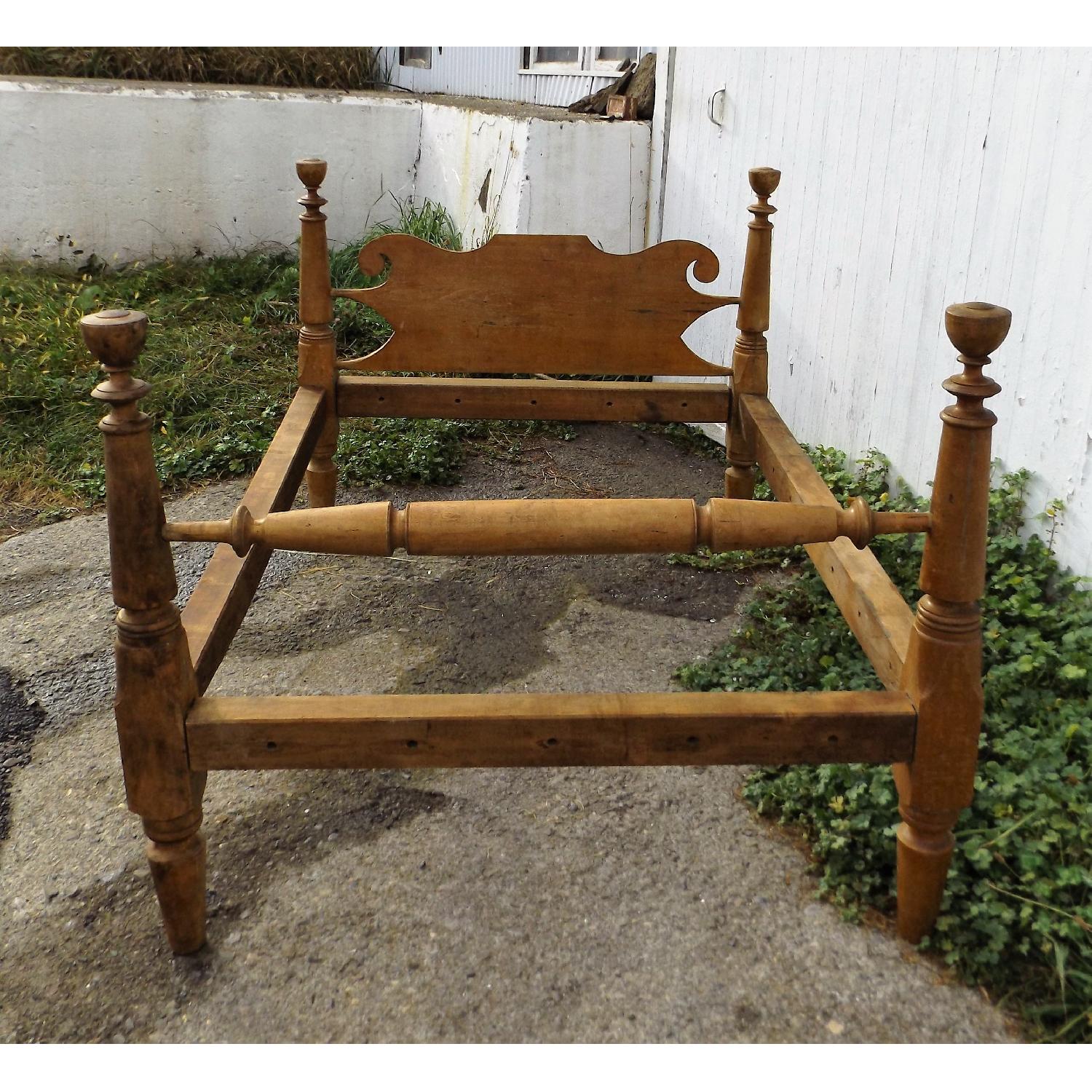 Pre-Civil War Twin Size Rope Bed Frame - image-3