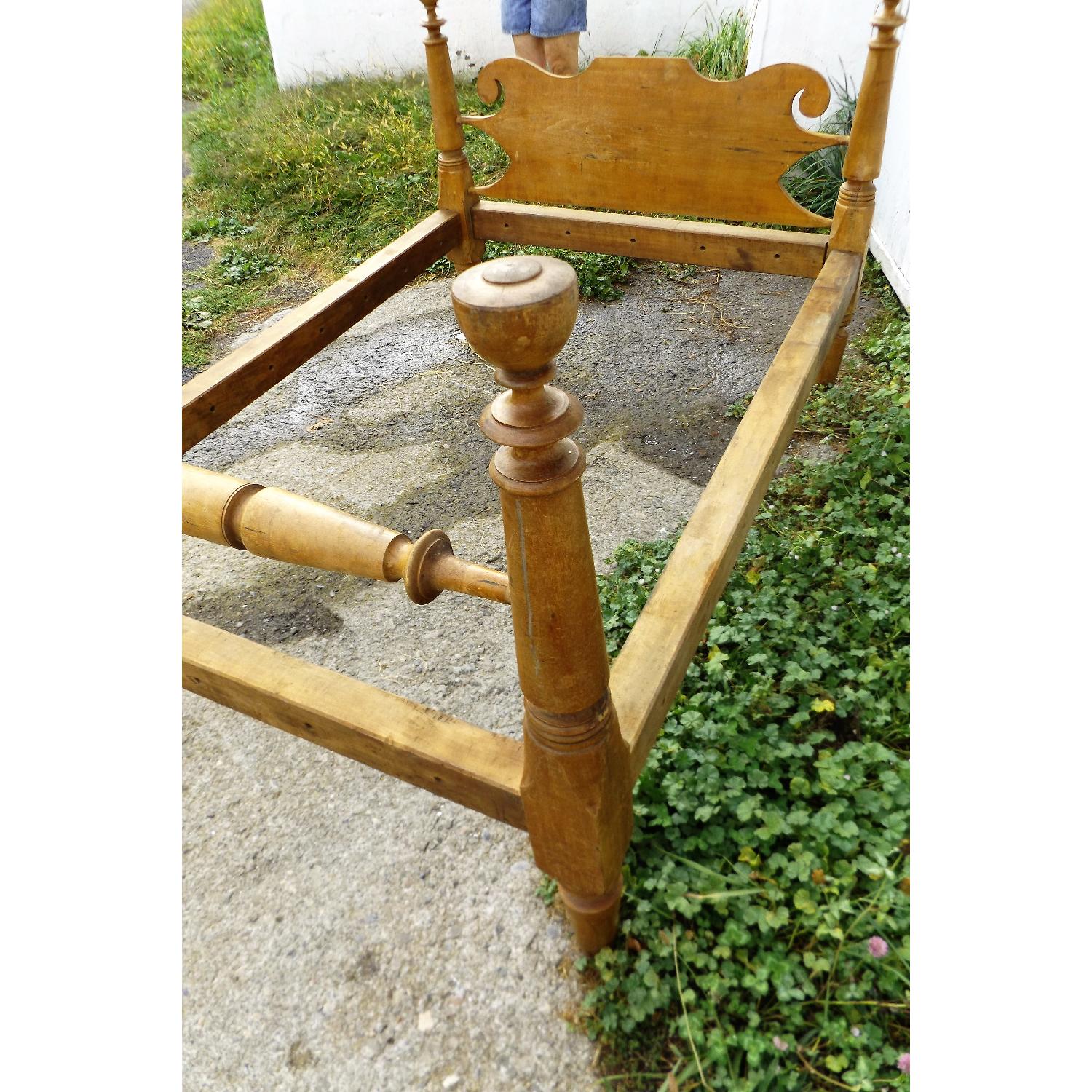 Pre-Civil War Twin Size Rope Bed Frame - image-7