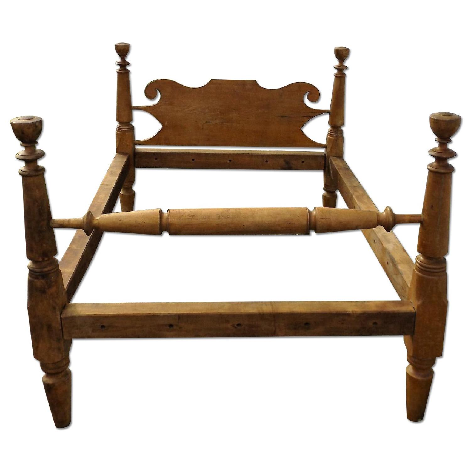 PreCivil War Twin Size Rope Bed Frame AptDeco