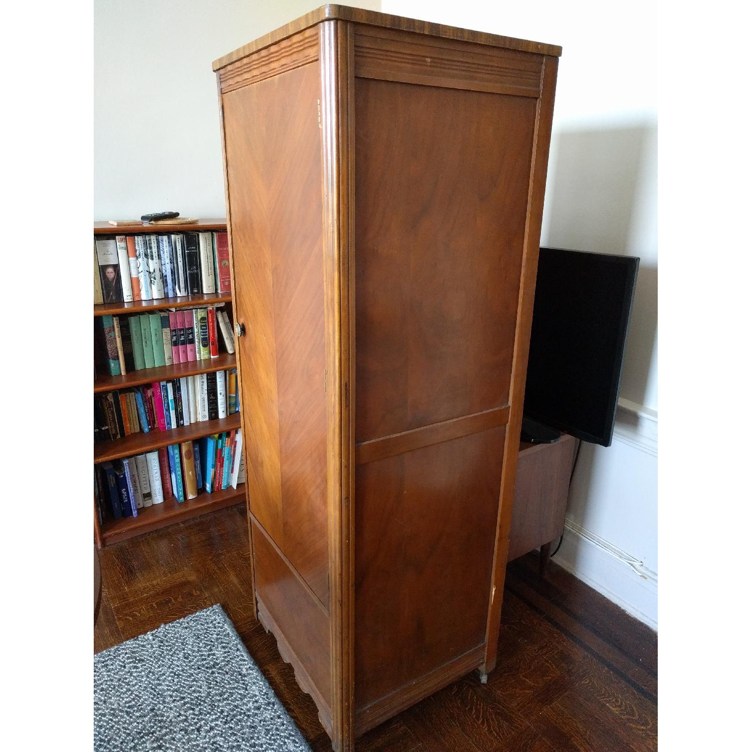 Mid-Century Modern Solid Wood Armoire - image-1