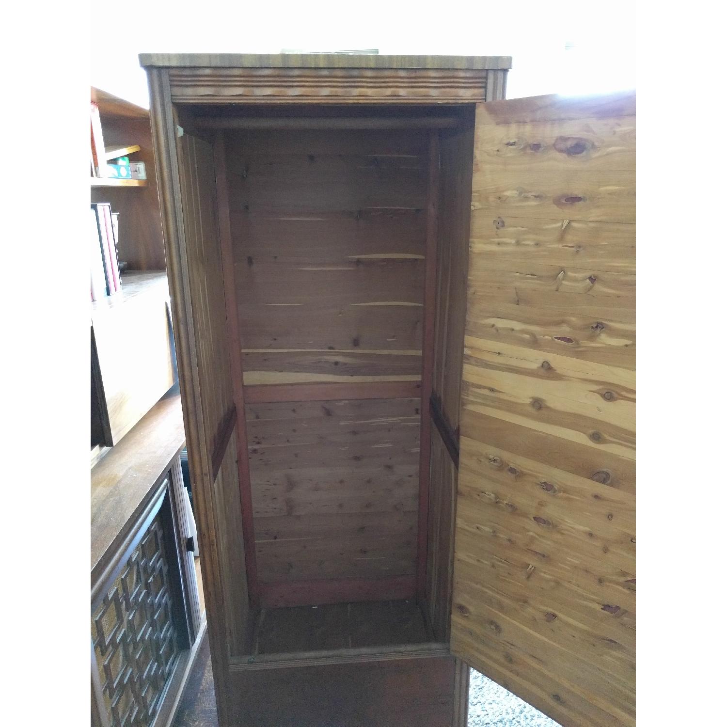 Mid-Century Modern Solid Wood Armoire - image-8