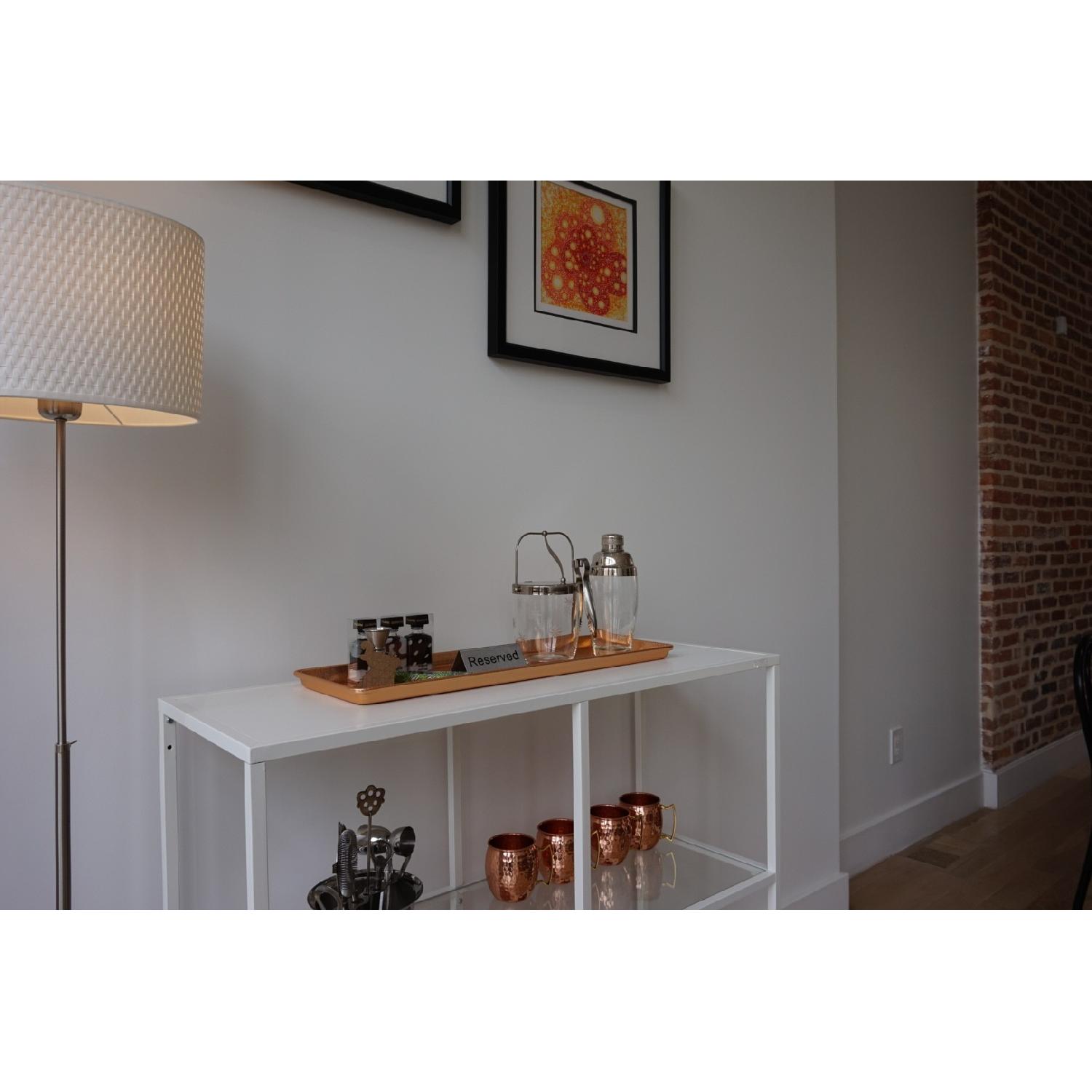 Ikea Vittsjo White Glass Shelves - image-7