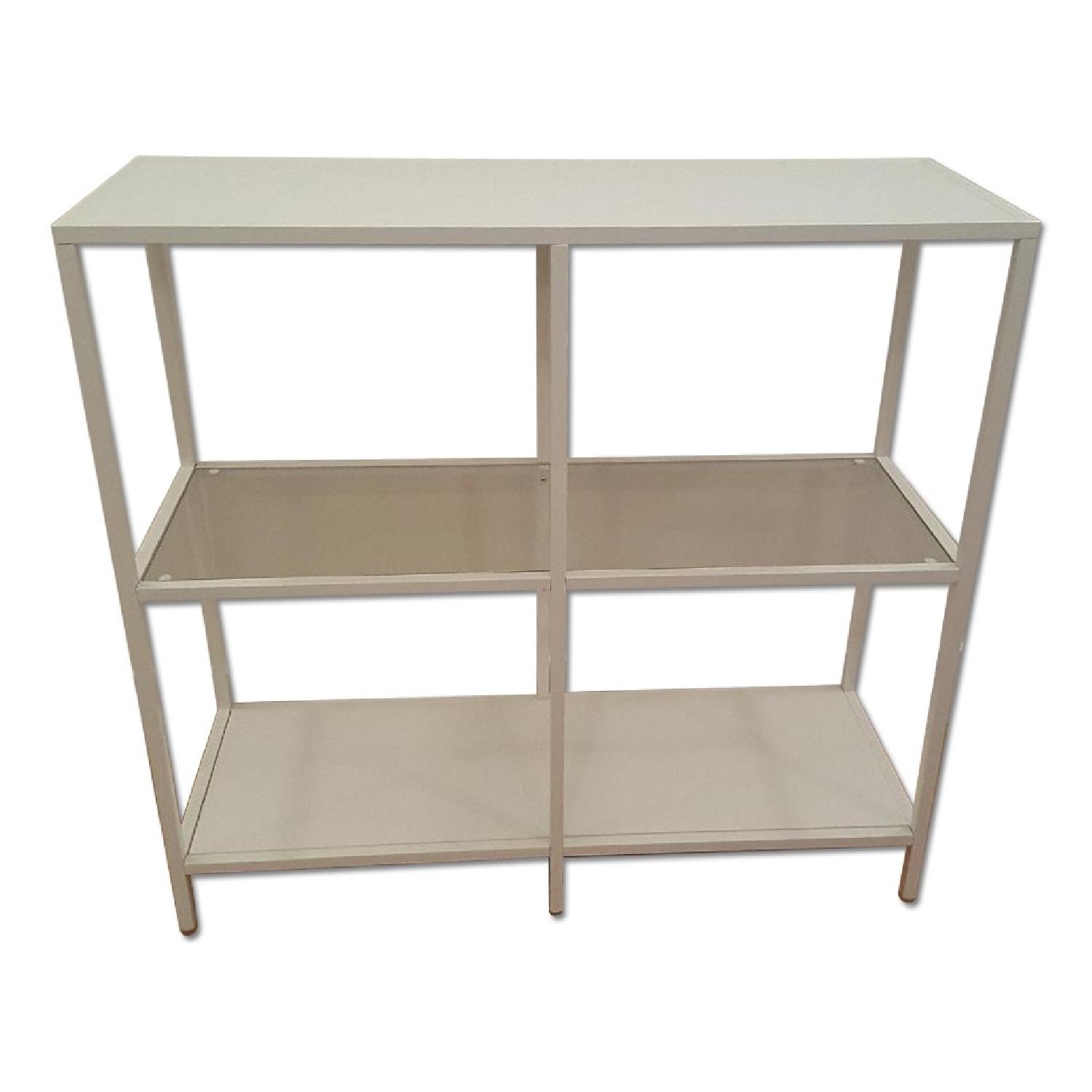 Ikea Vittsjo White Glass Shelves - image-0