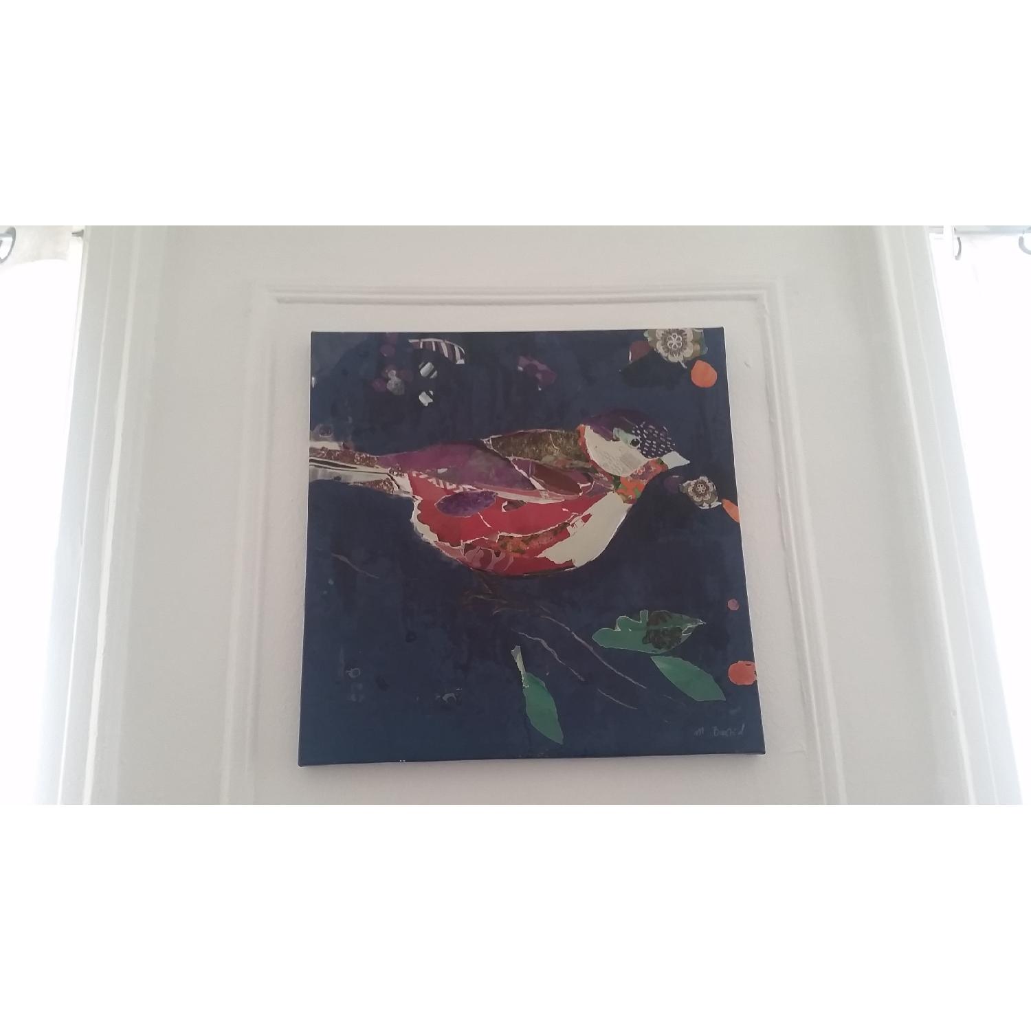 Pier 1 Canvas Bird Painting - image-1