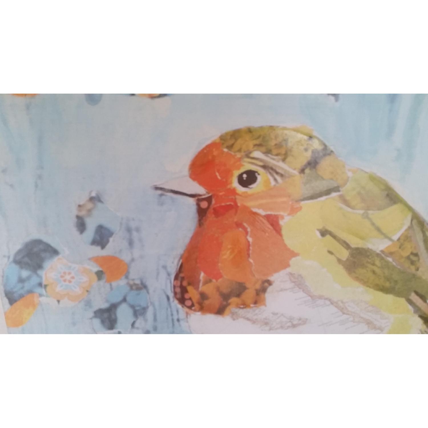 Pier 1 Canvas Bird Painting - image-3