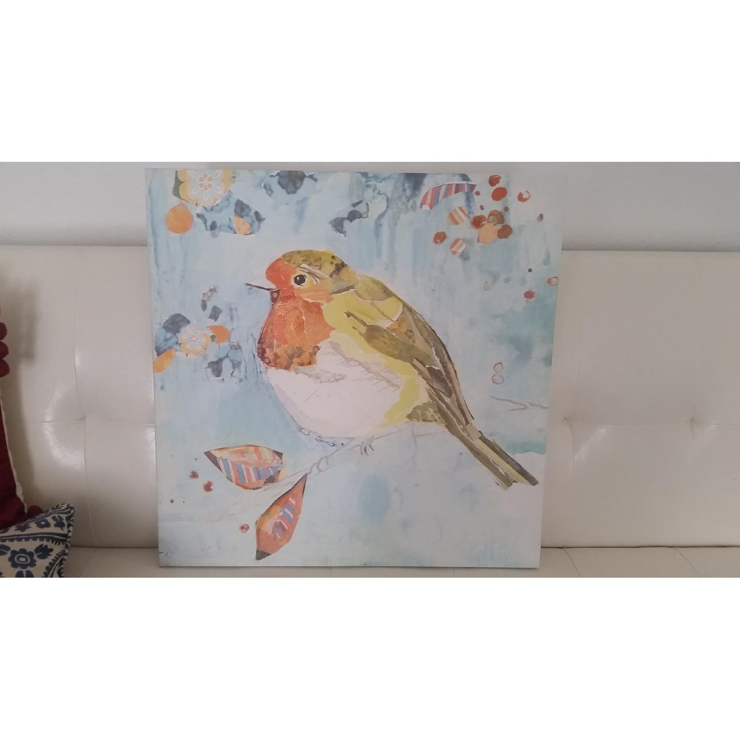 Pier 1 Canvas Bird Painting - image-4