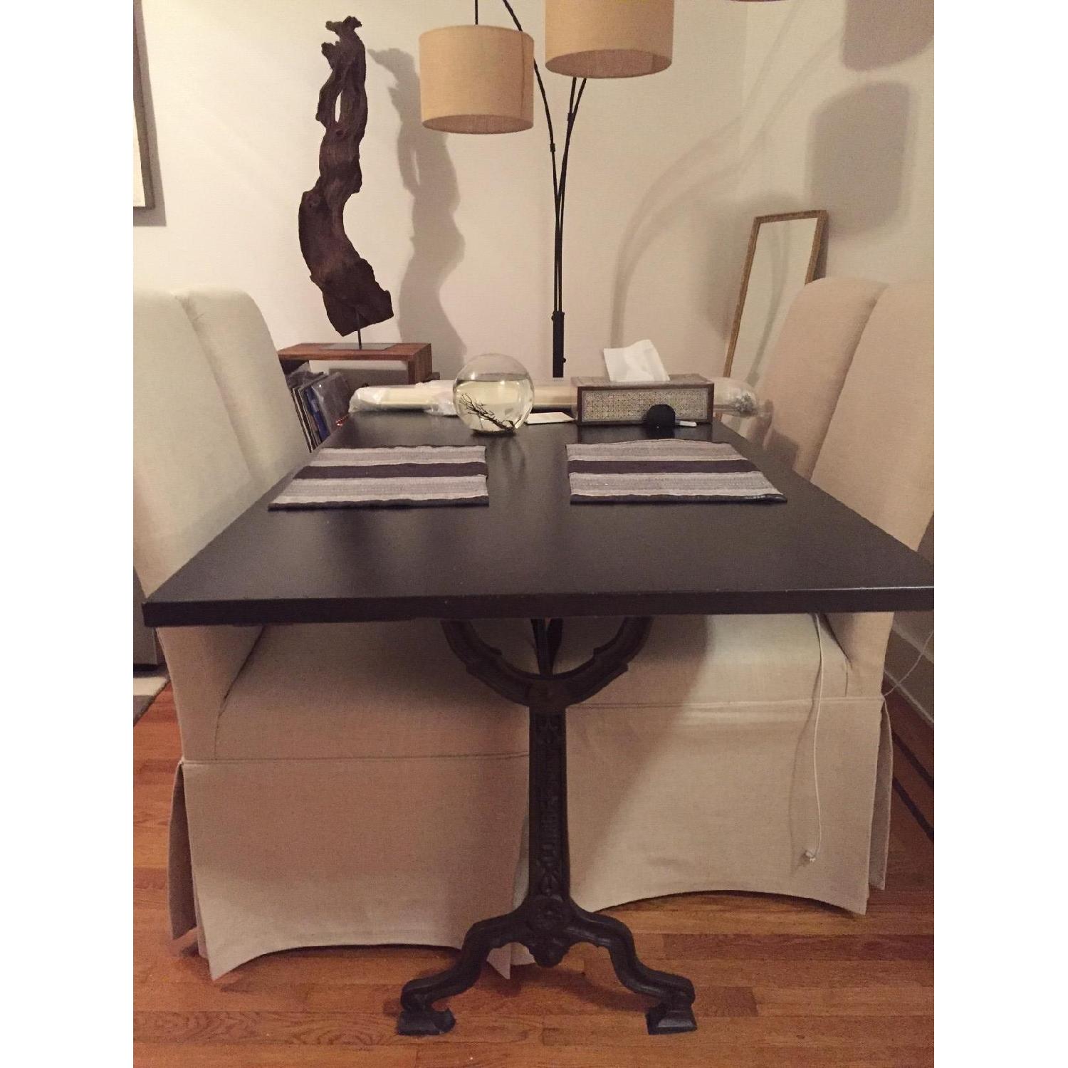 Restoration Hardware Factory Zinc & Cast Iron Rectangular Dining Table - image-2