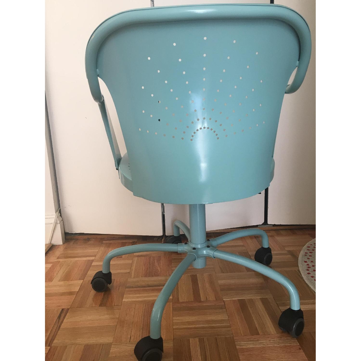 Ikea Turquoise Industrial Office Chair - image-4