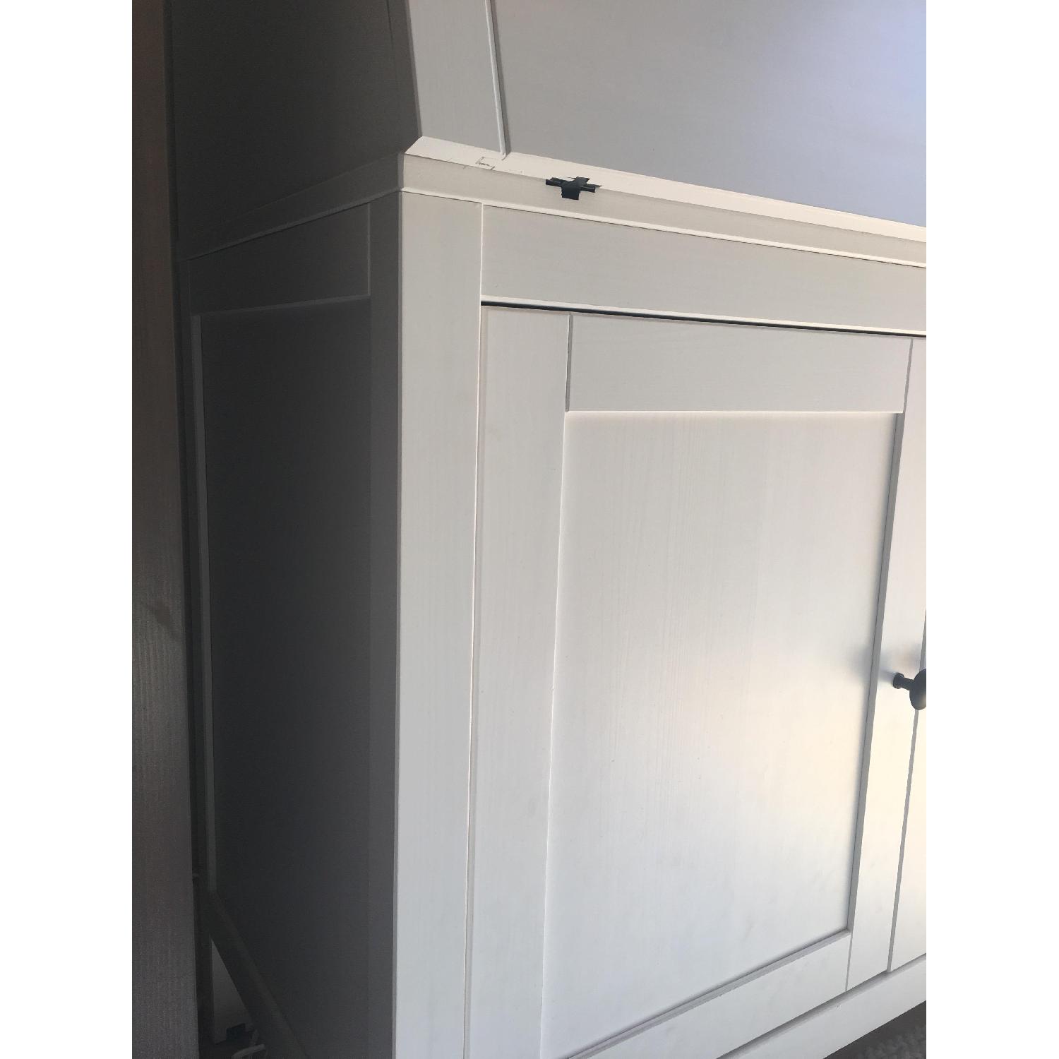 Ikea Hemnes White Secretary Desk - image-3