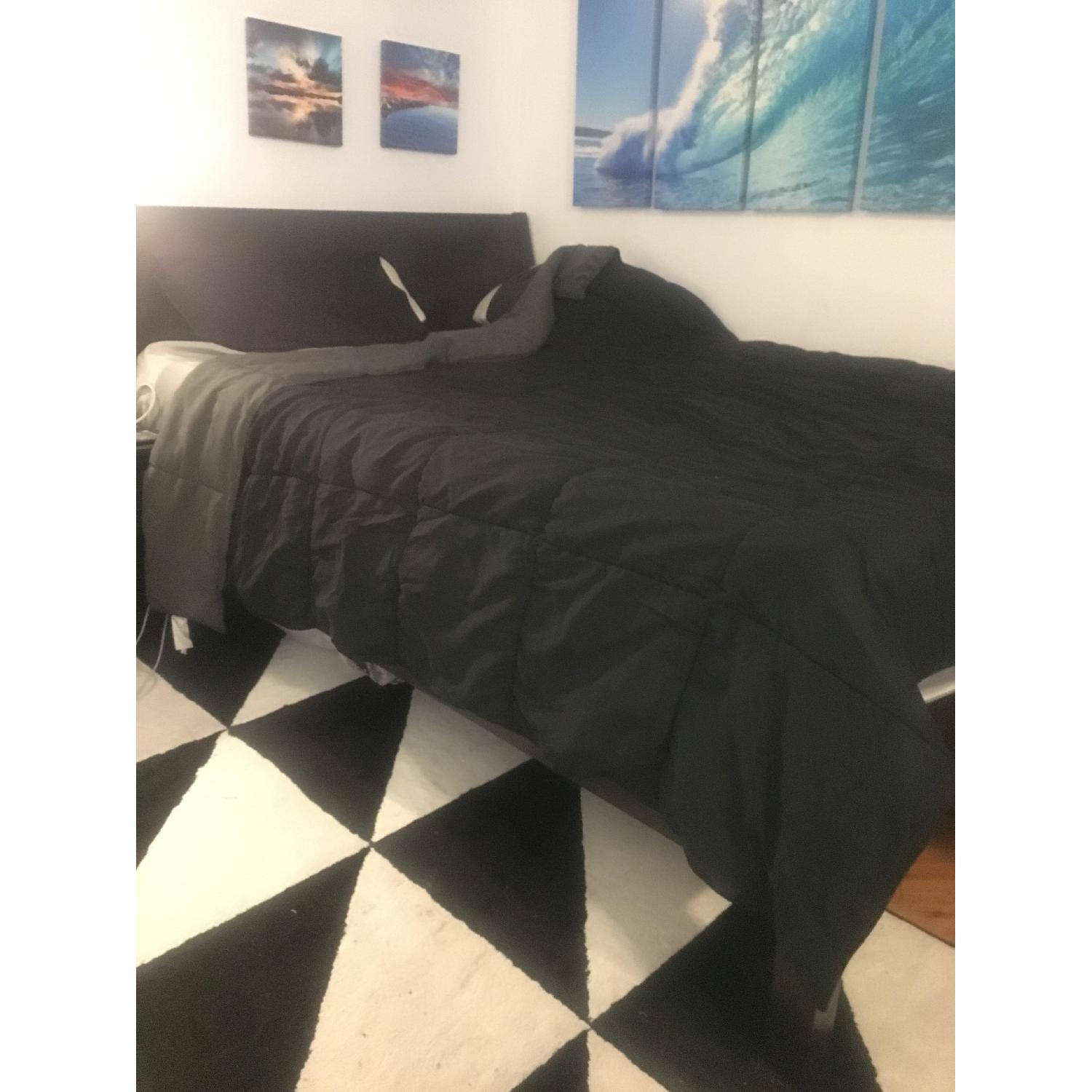 Ikea Nyvoll Queen Size Bed Frame AptDeco