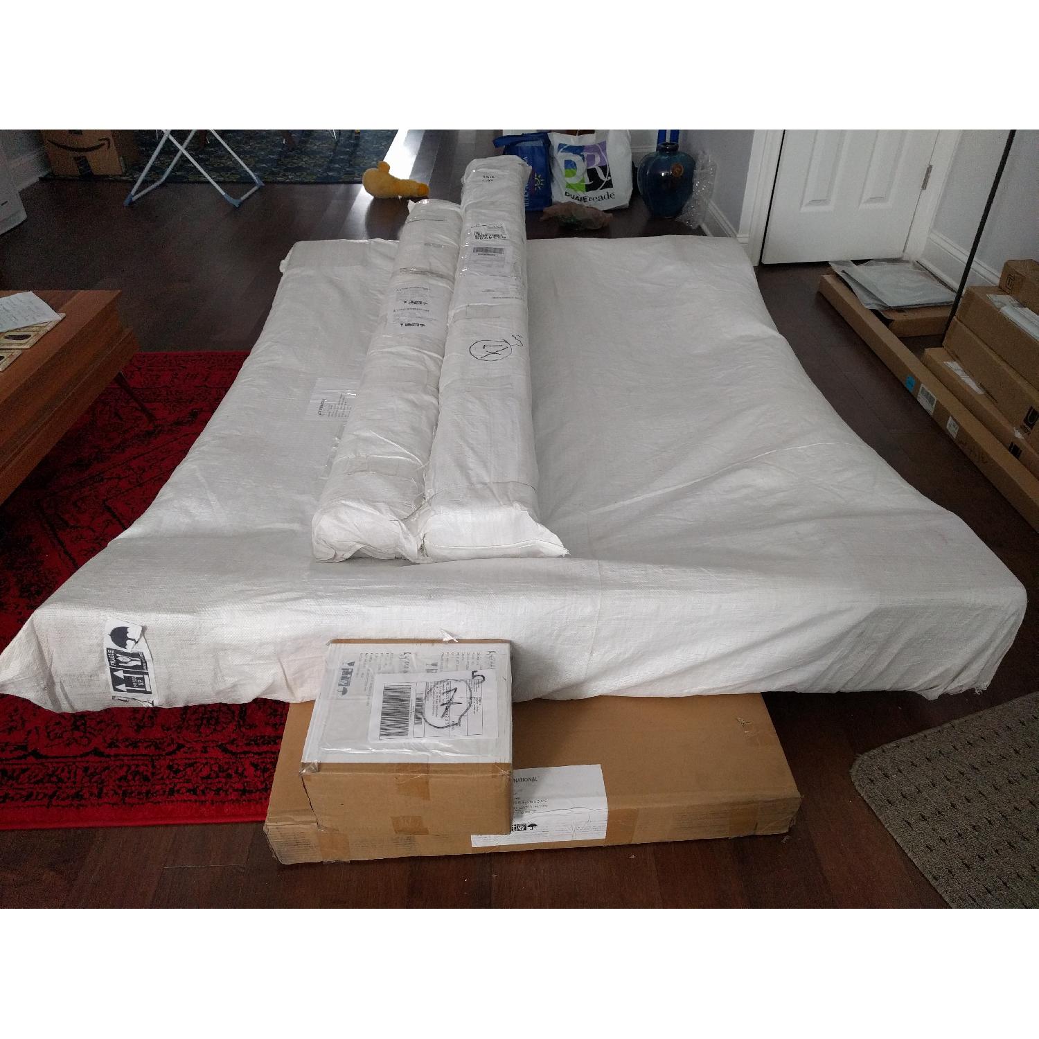 Basix Upholstered Queen Platform Bed Frame - image-2