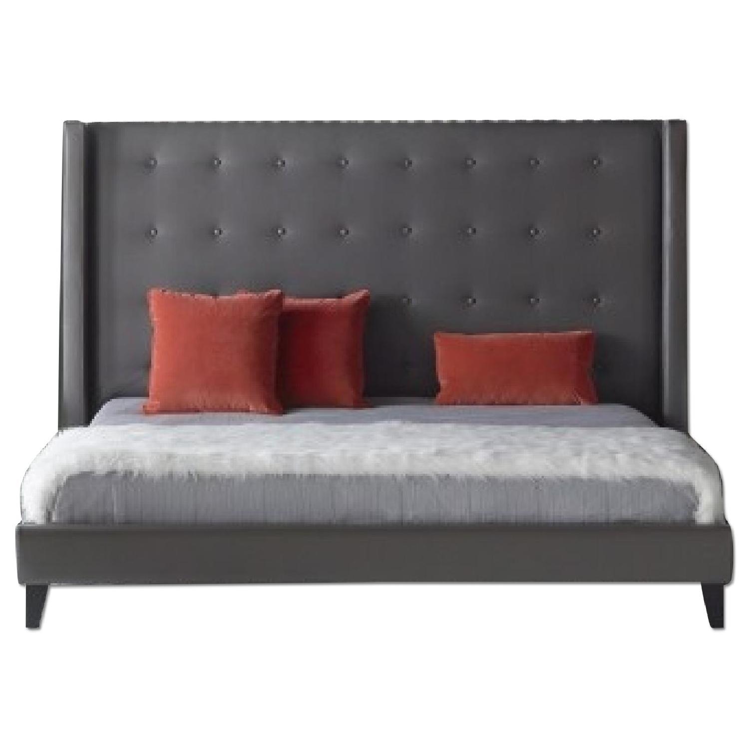 Basix Upholstered Queen Platform Bed Frame - image-0