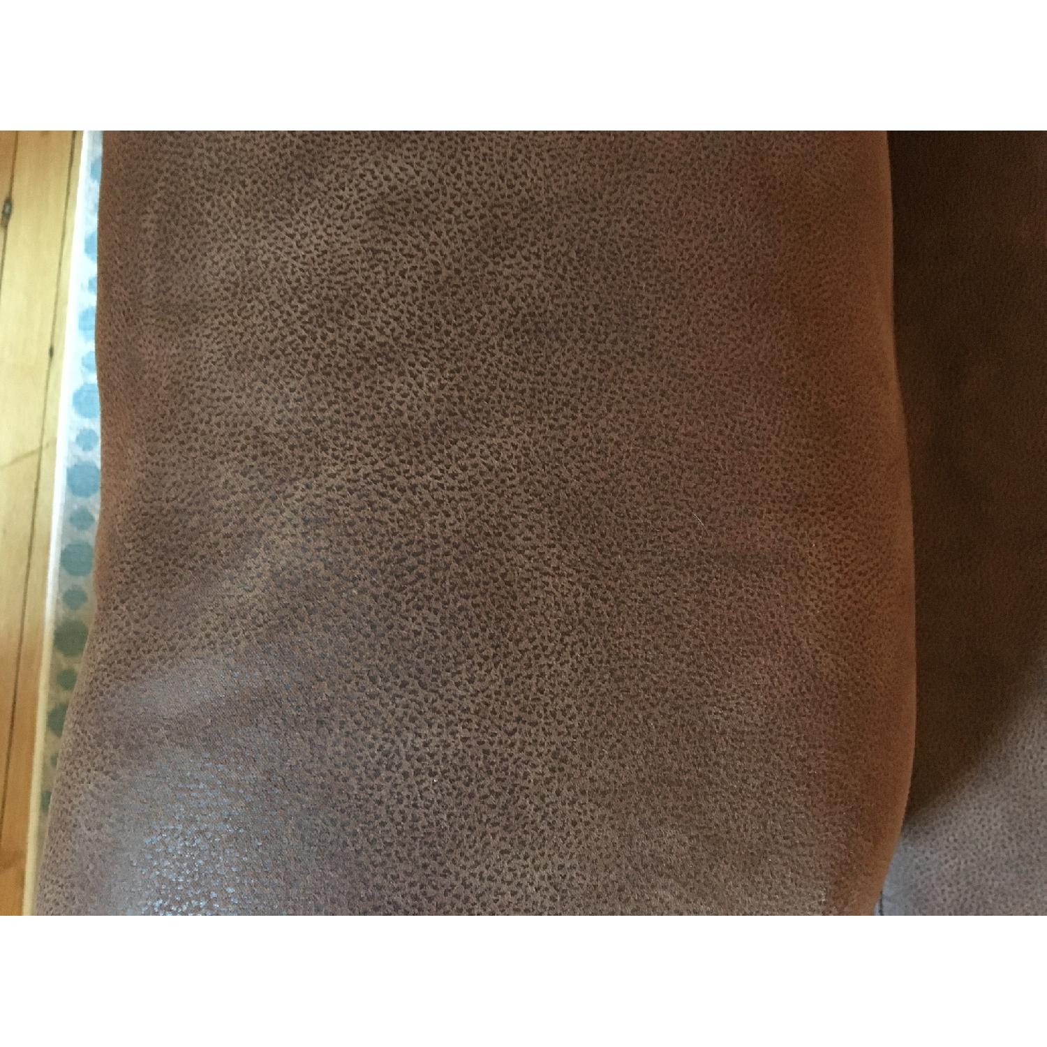 American Signature Furniture Microfiber Brown Couch - image-2