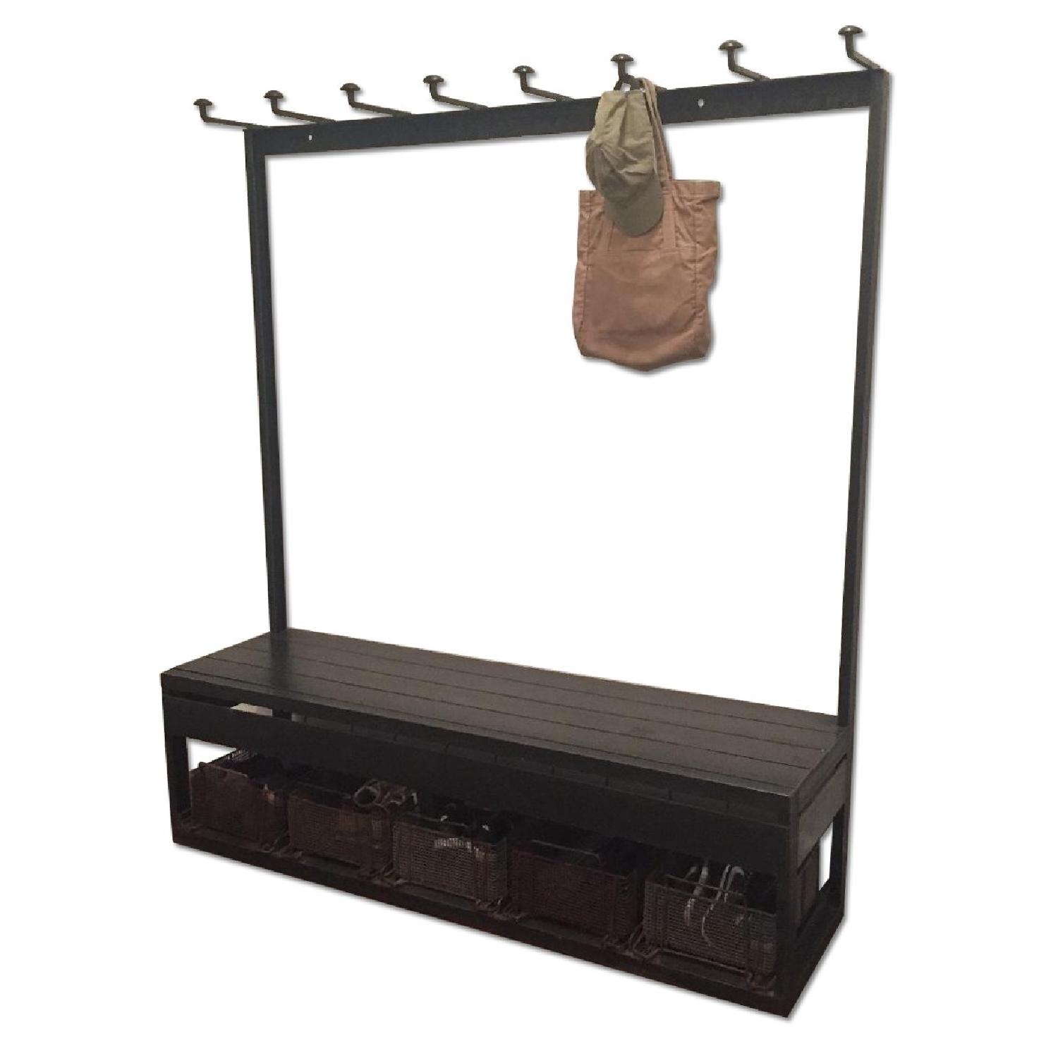Vintage Bench Coat Rack - image-0