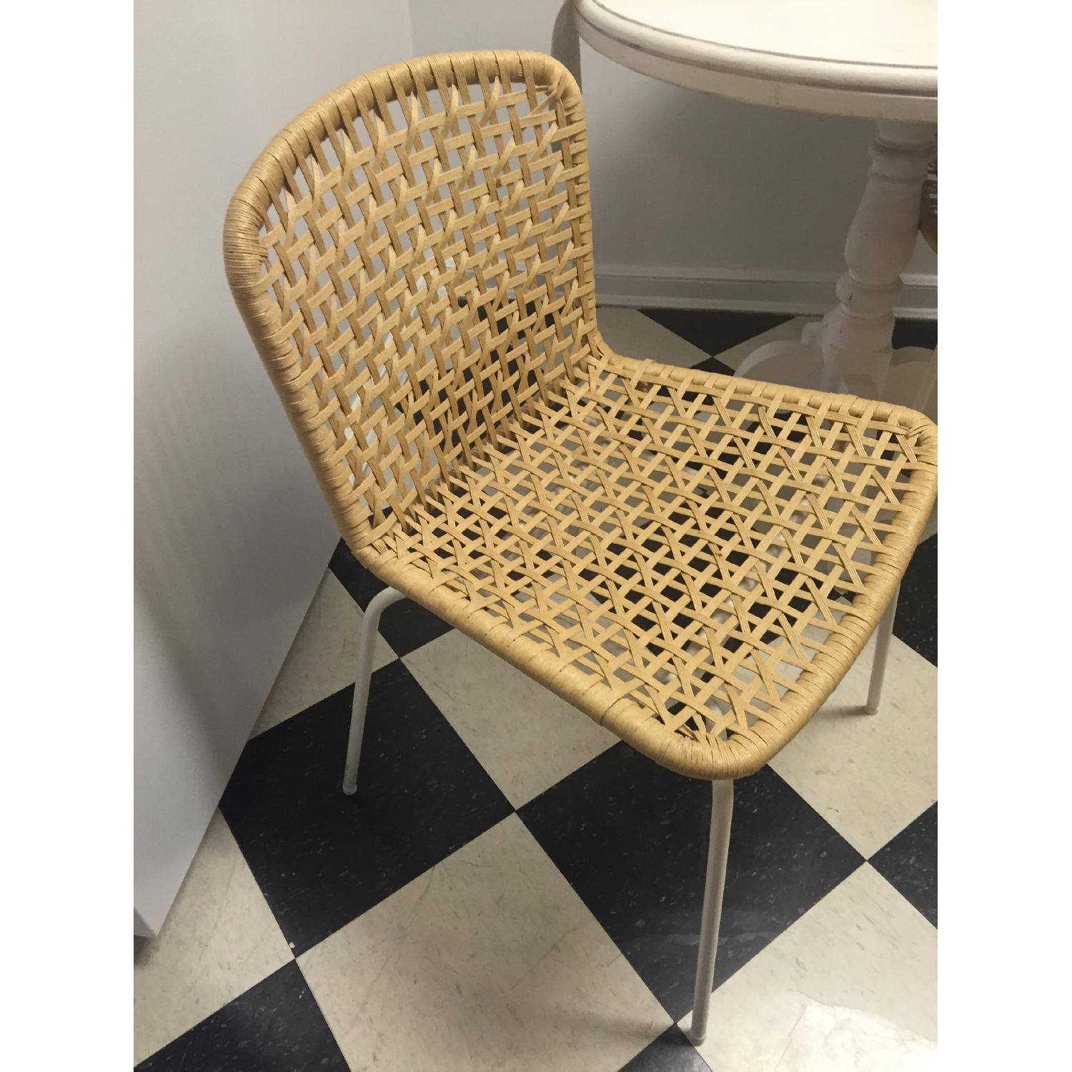 Ikea Danish Style Rattan Back Dining Chairs - image-1