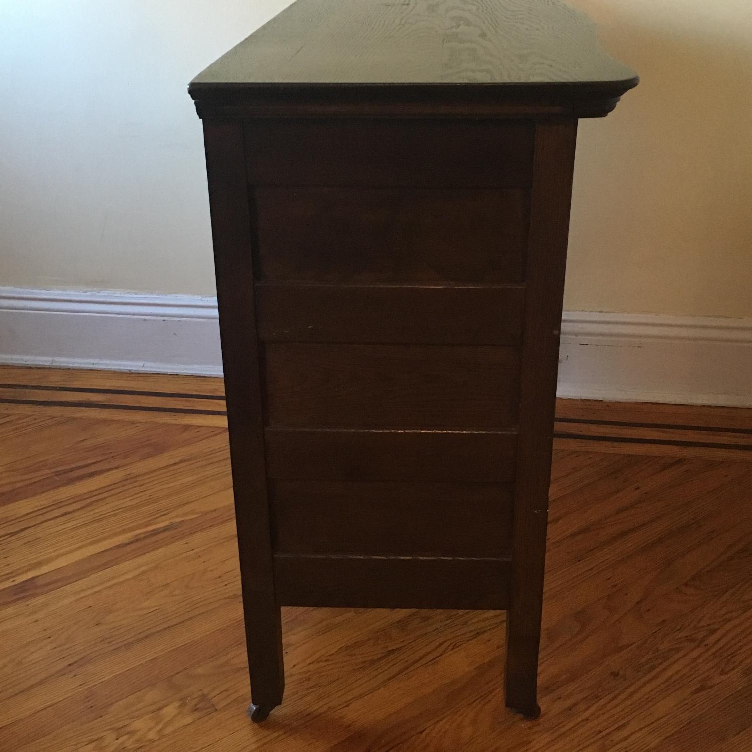 Dark Wood Traditional Antique Dresser - image-2