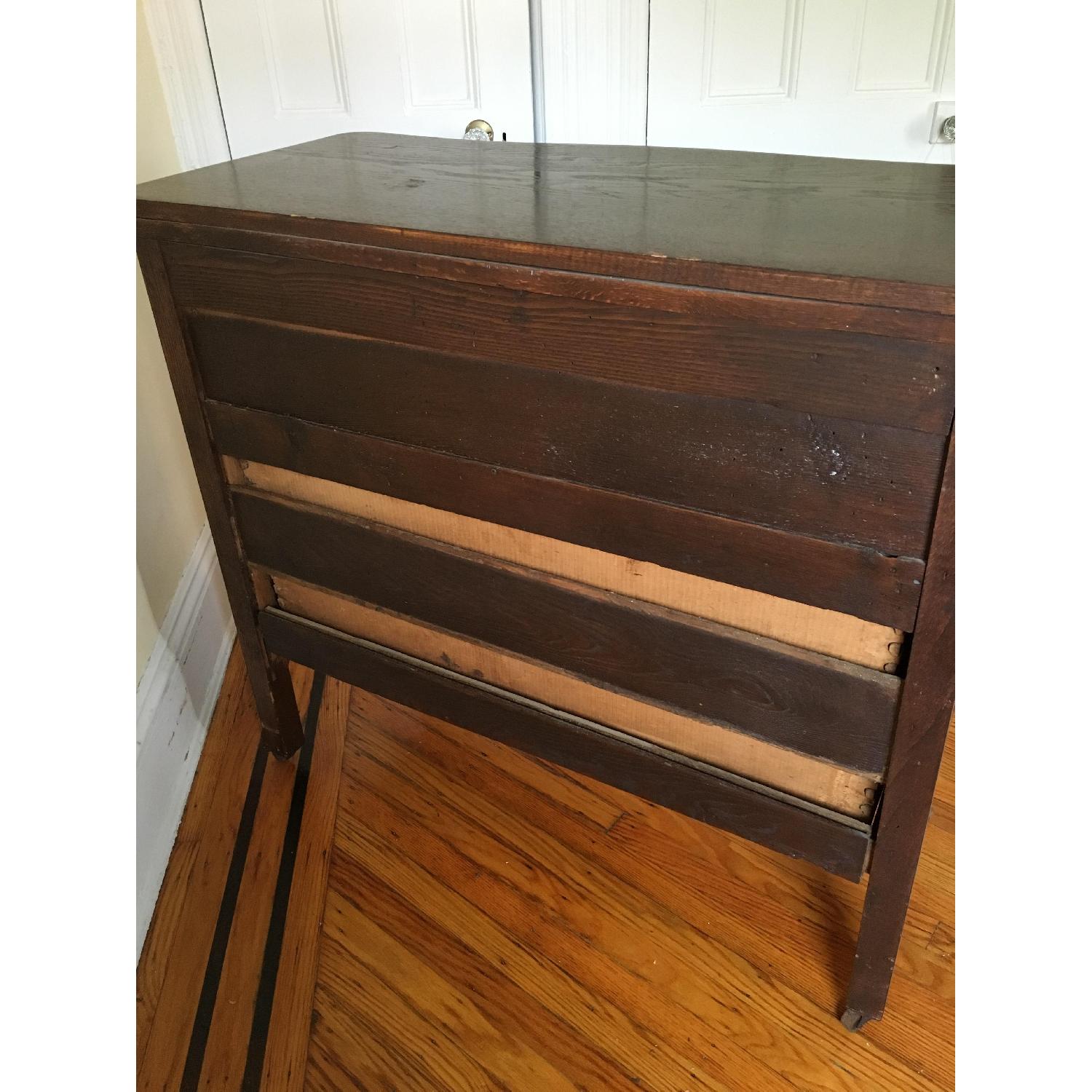 Dark Wood Traditional Antique Dresser - image-4