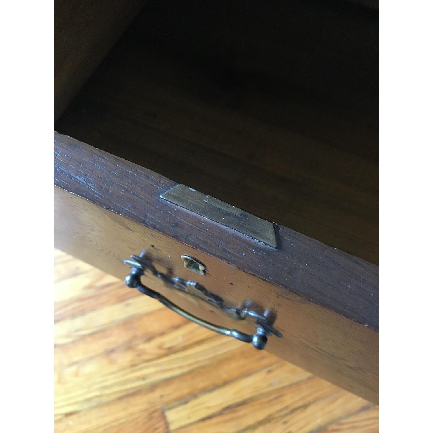 Dark Wood Traditional Antique Dresser - image-9