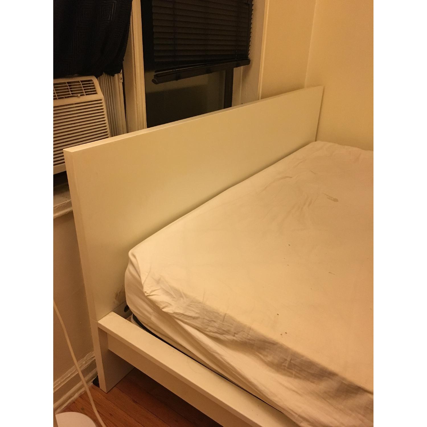 Ikea Malm King Size Bed Frame in White AptDeco