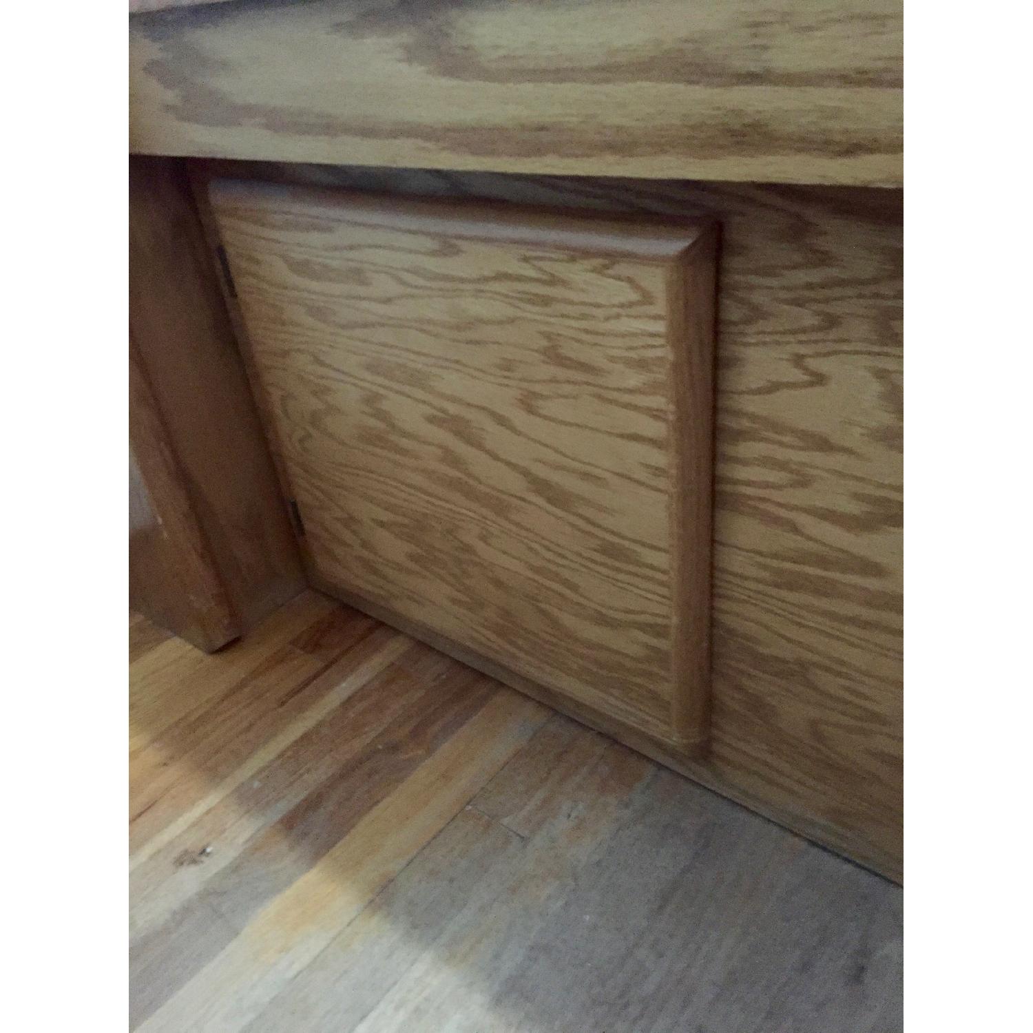 Full Size Platform Bed w/ Bookshelf Headboard - image-5