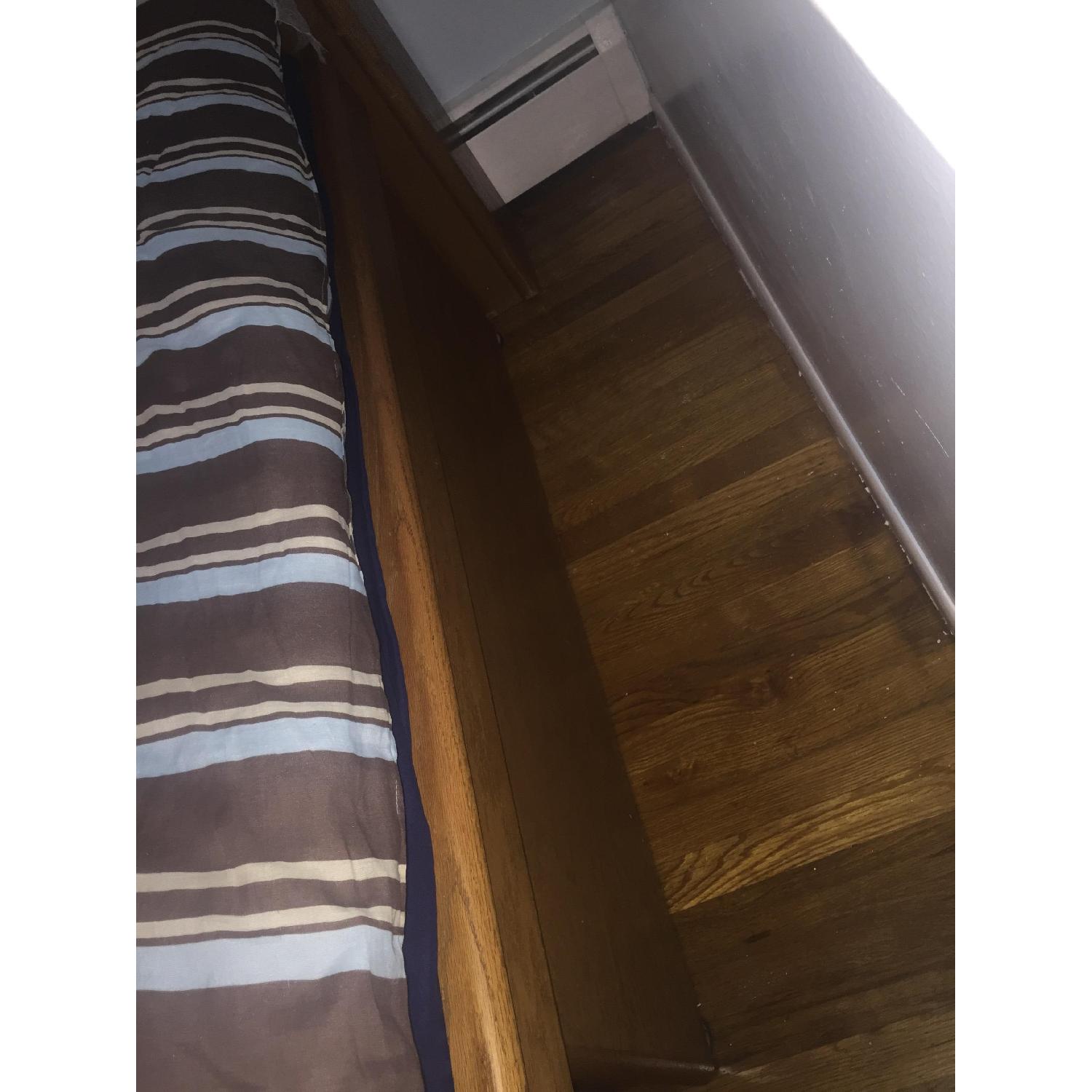 Full Size Platform Bed w/ Bookshelf Headboard - image-6