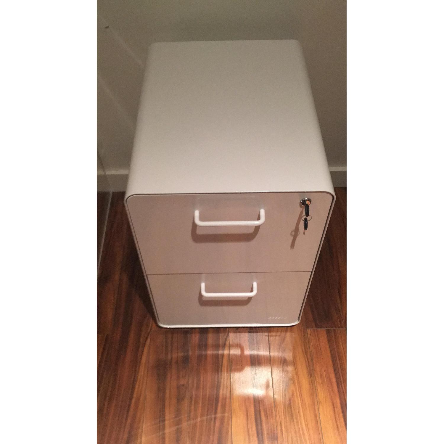 Poppin White Filing Cabinet - image-1