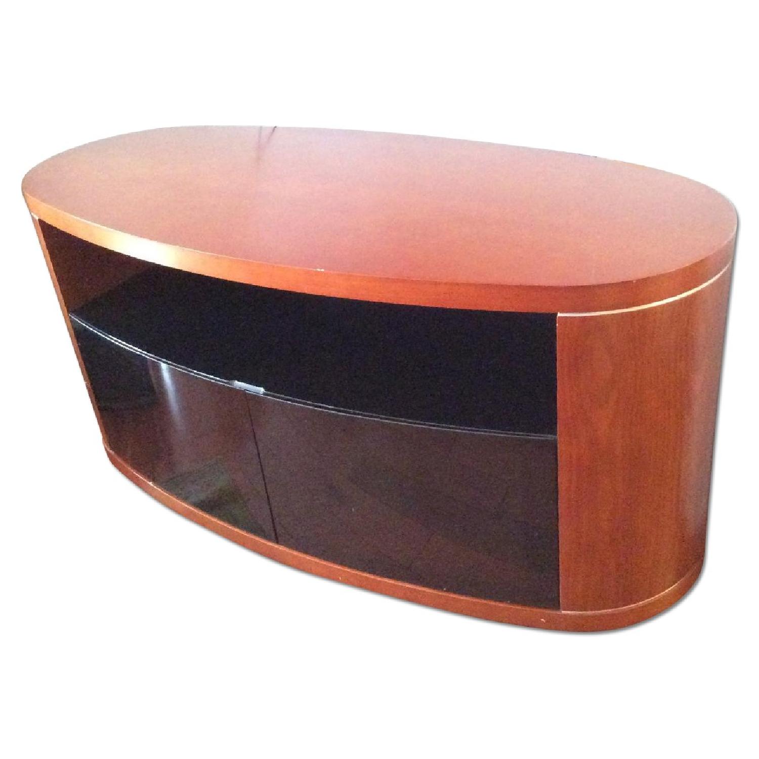 BDI Furniture Revo Double Wide Swivel TV Stand AptDeco