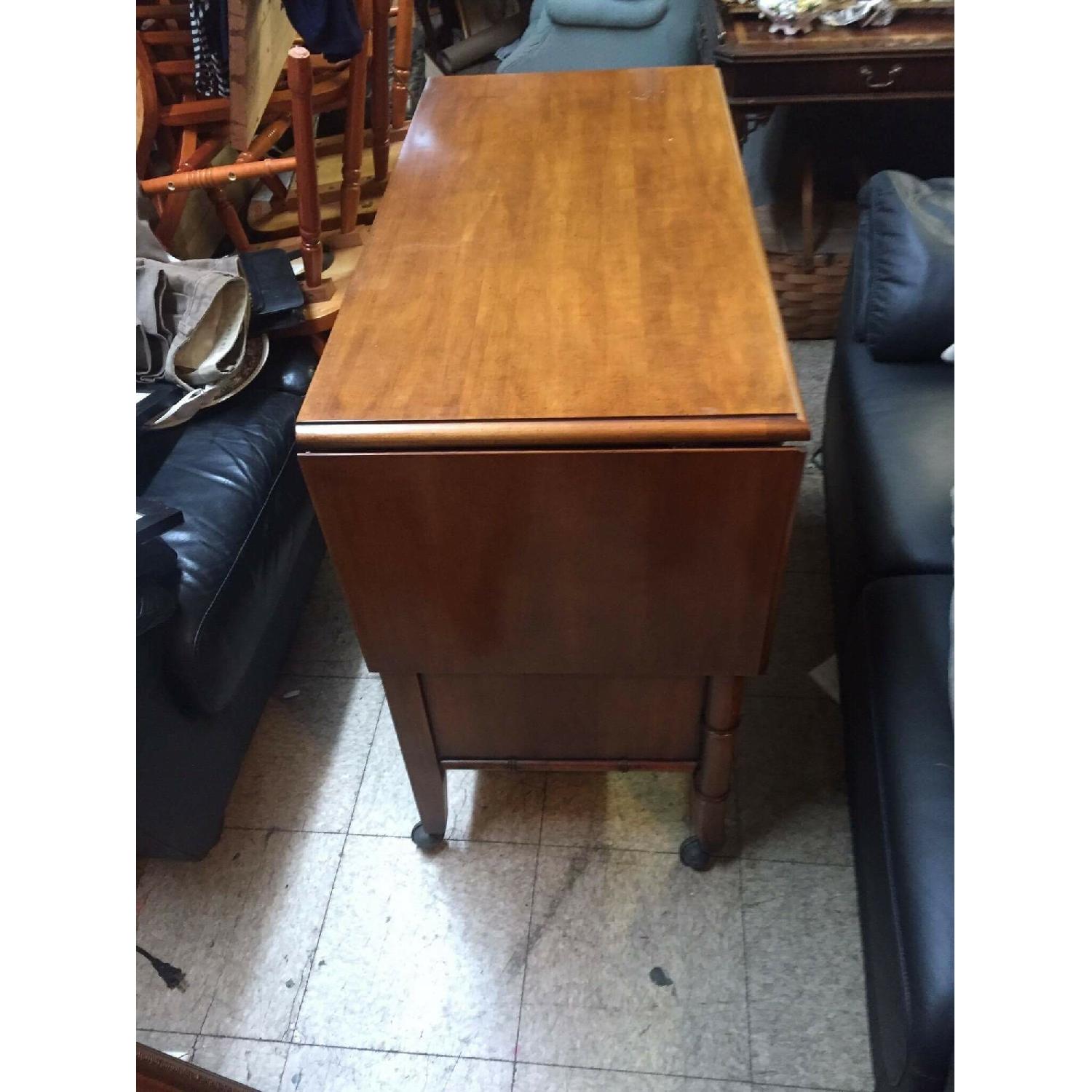 Aloha Furniture Drop Side Server/Cabinet/Bar Cart - image-3
