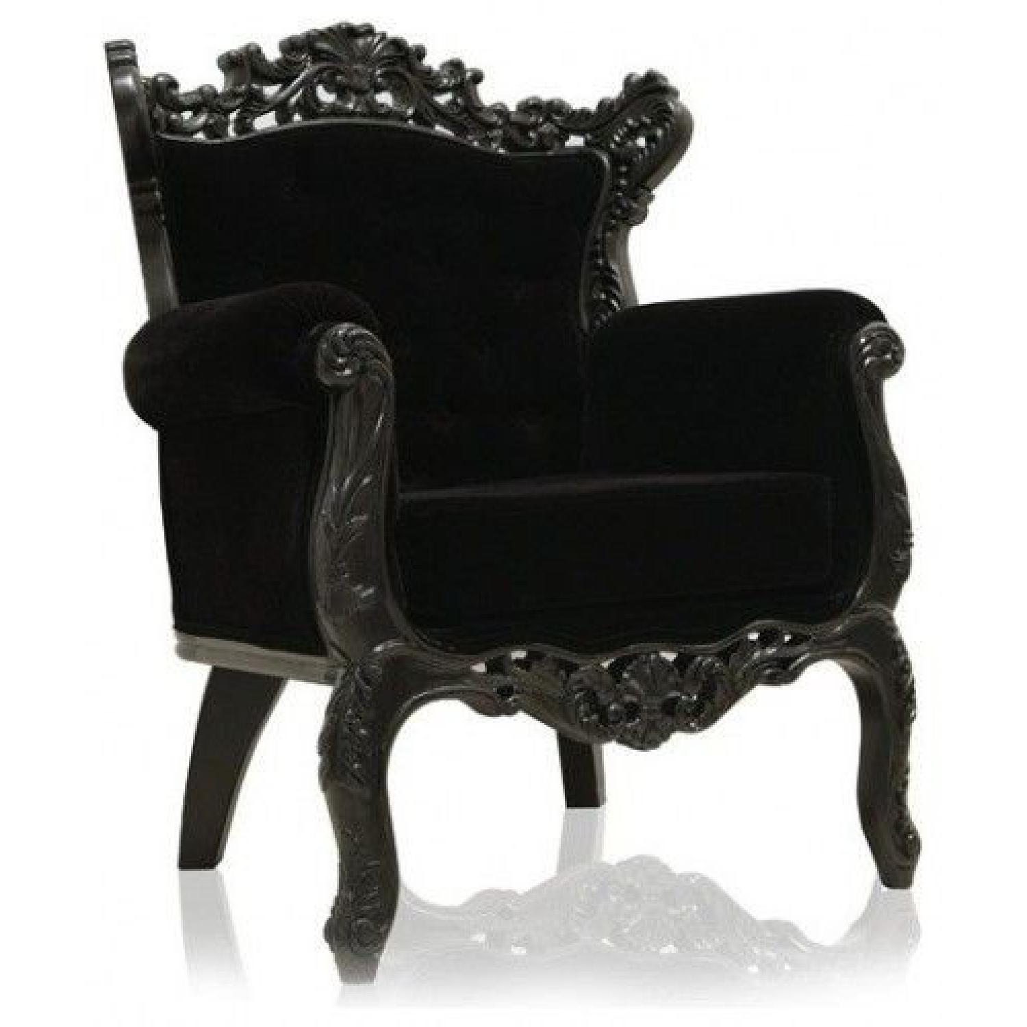 Modani Royal Black Throne Chair - image-0