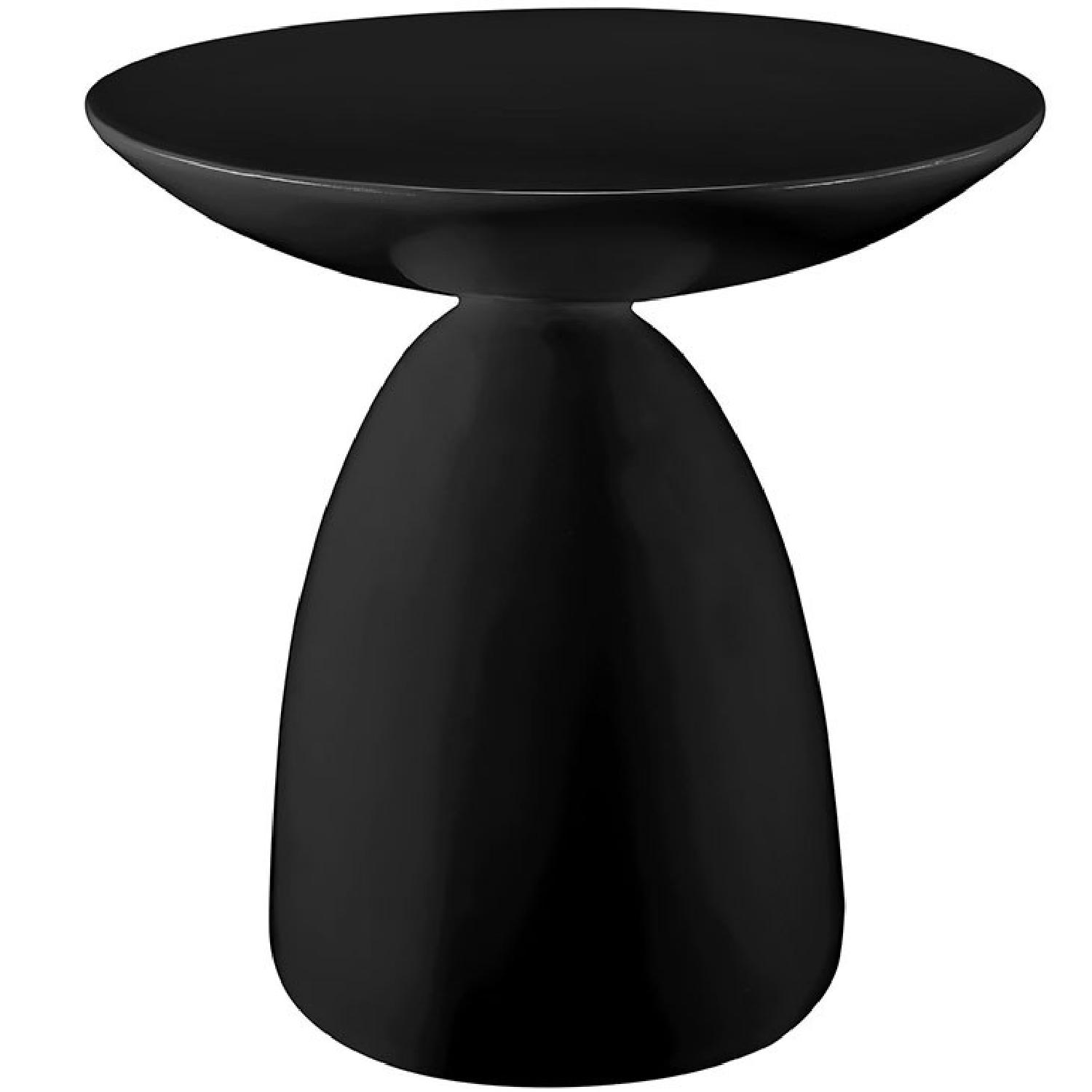 Manhattan Home Design Fiberglass Side Table in Black - image-0