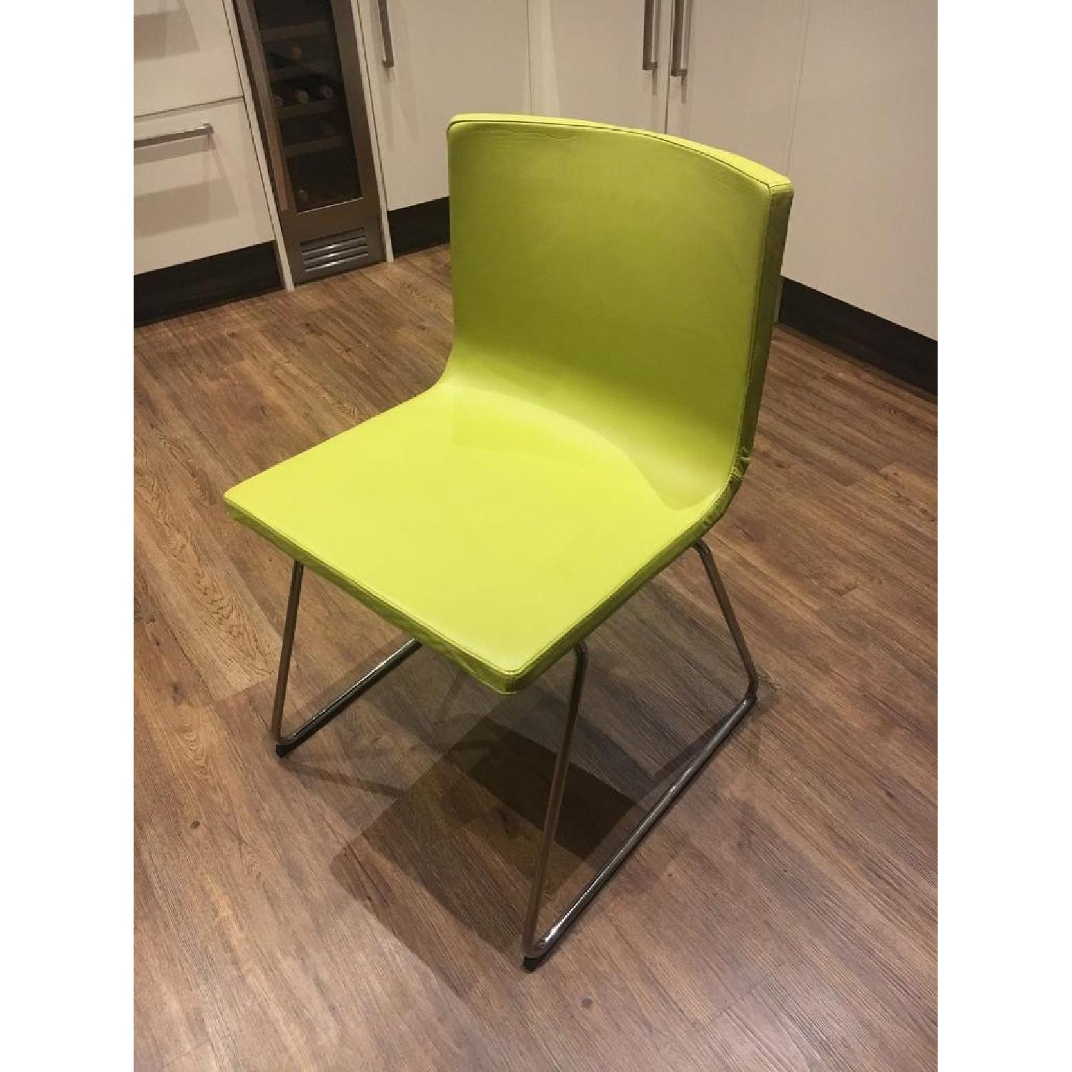 Ikea Bernhard Chrome Chair in Lime Green - image-1