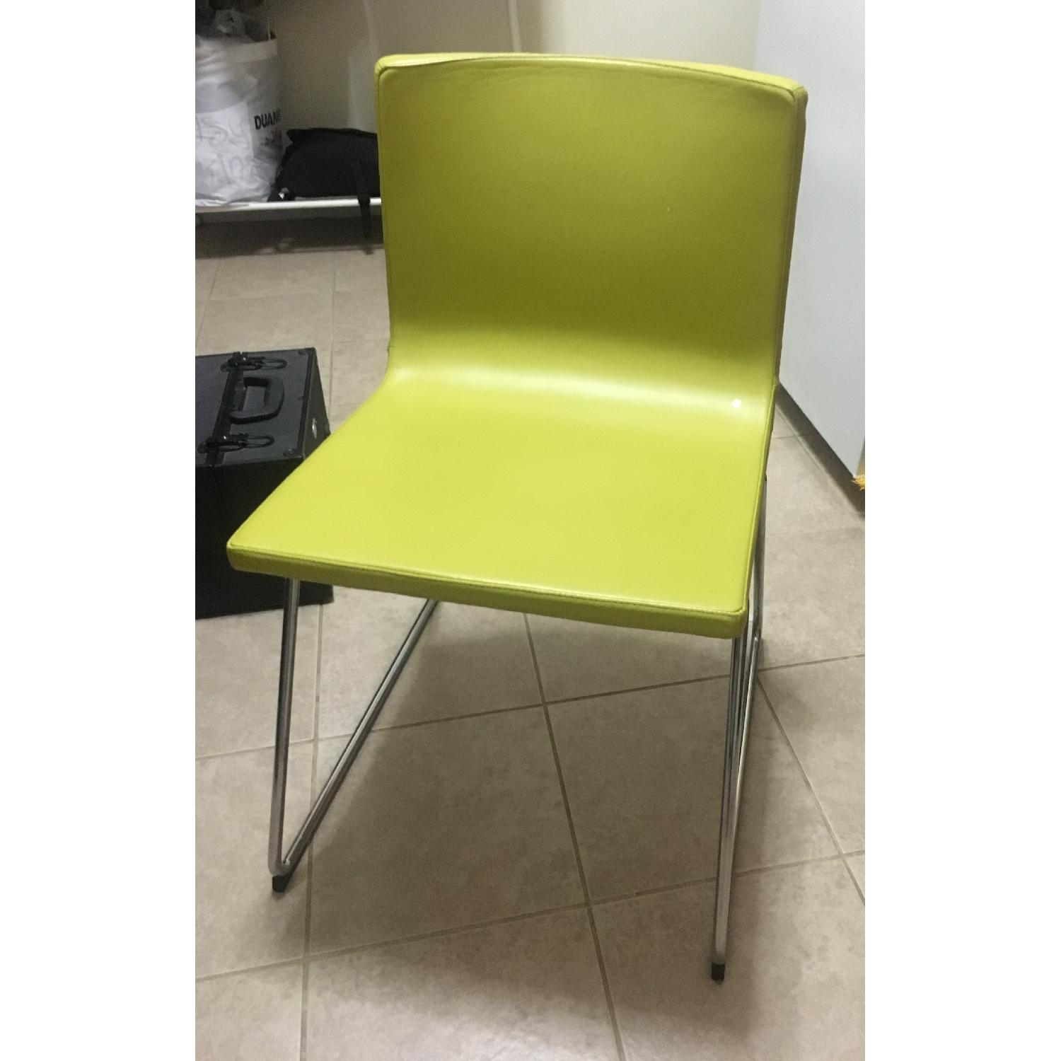 Ikea Bernhard Chrome Chair in Lime Green - image-3
