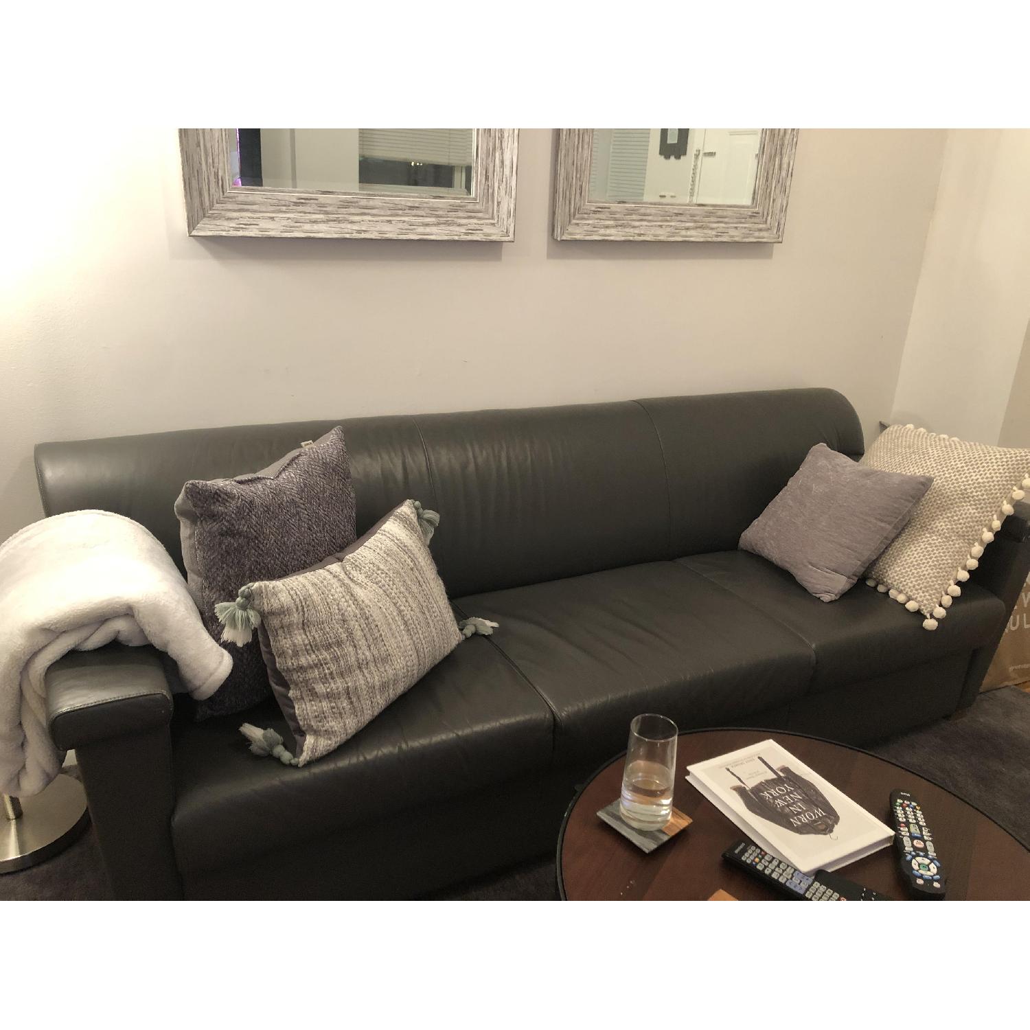 Bernhardt Leather Sofa - image-2