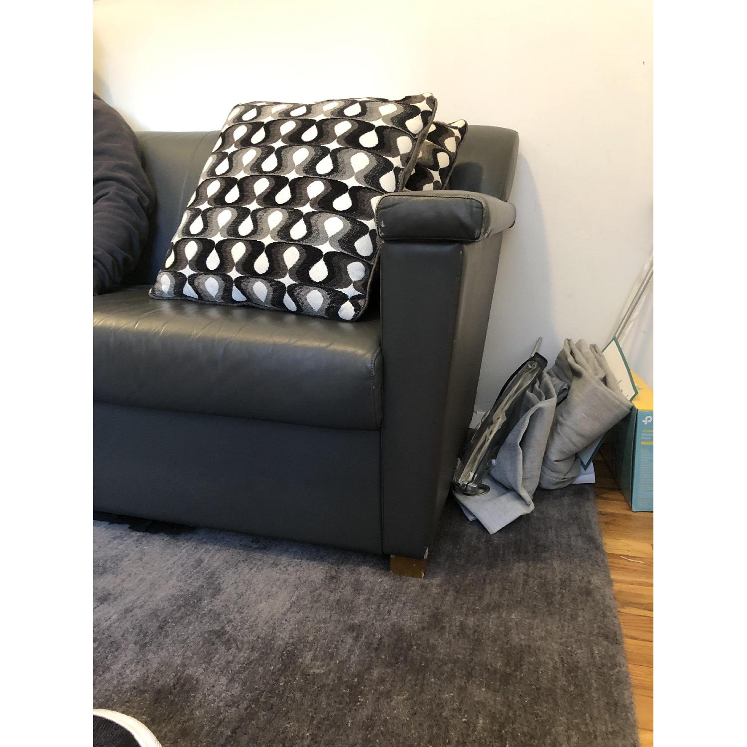 Bernhardt Leather Sofa - image-4