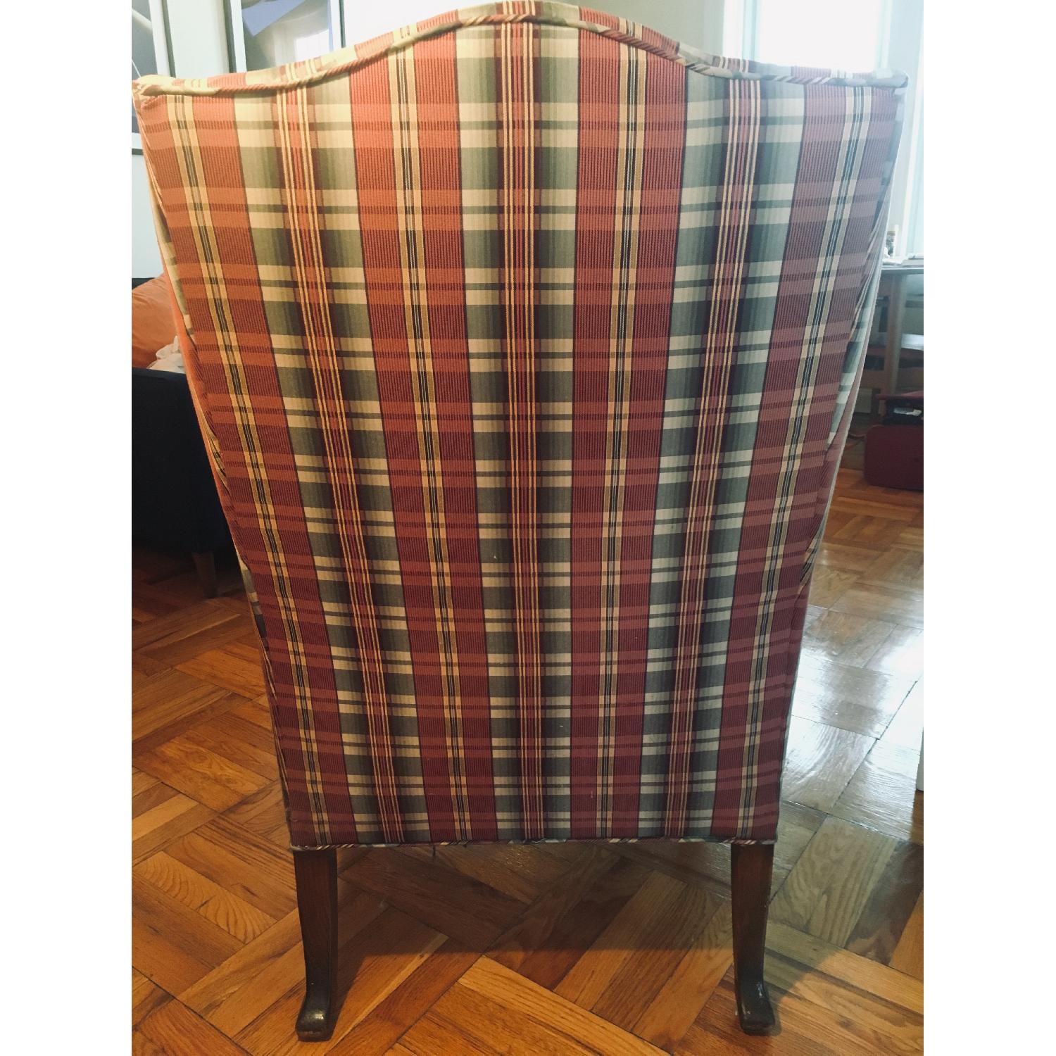 Vintage Queen Anne Antique Wingback Chair - image-3