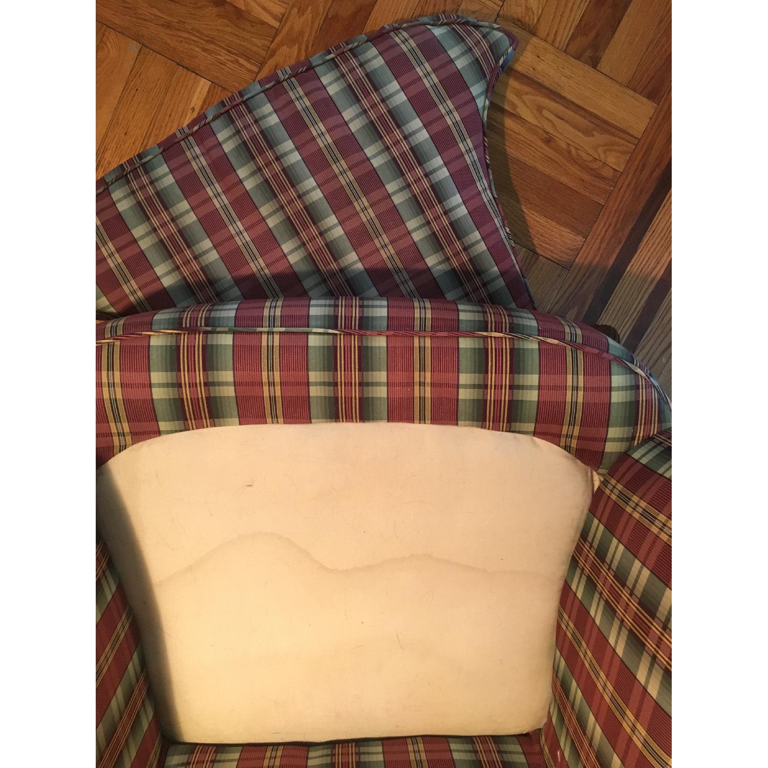 Vintage Queen Anne Antique Wingback Chair - image-6