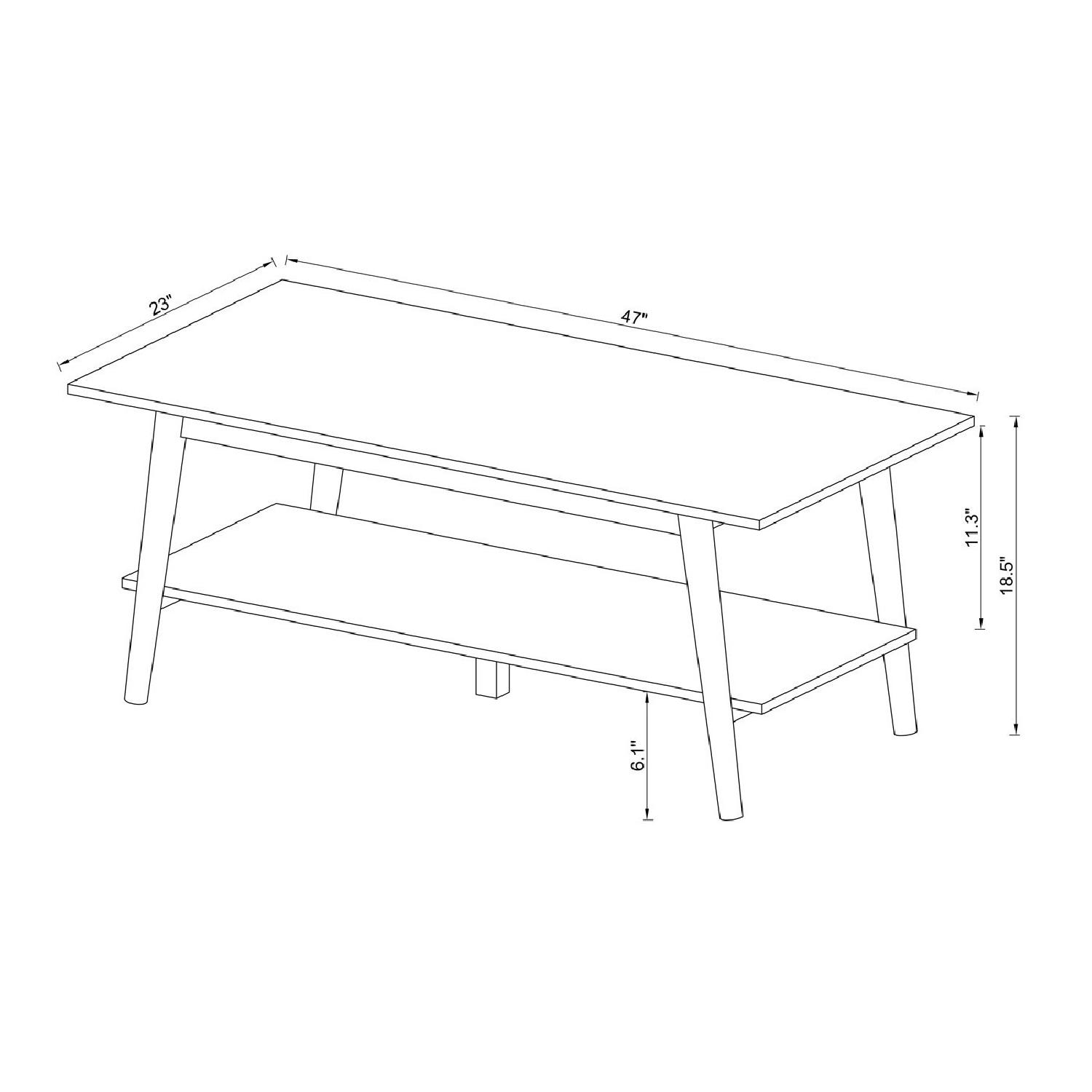 Amherst Mid-Century Modern Coffee Table - image-1