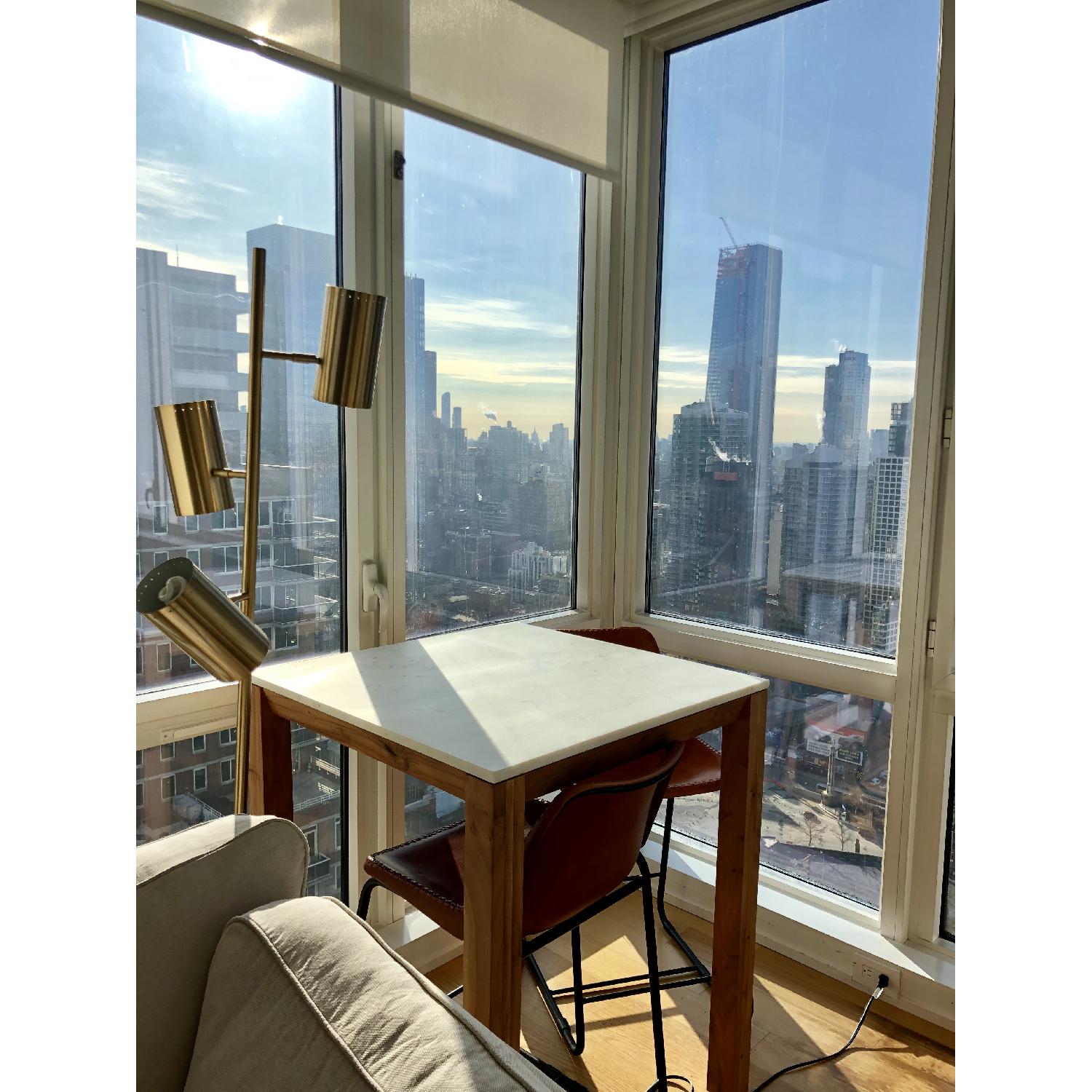 CB2 Marble Counter Height Table - image-3