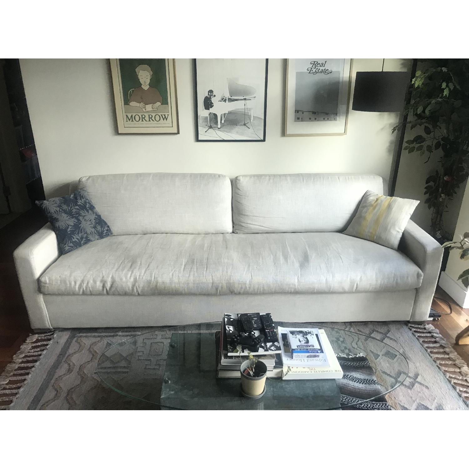 Restoration Hardware Belgian Track Arm Upholstered Sofa - image-1