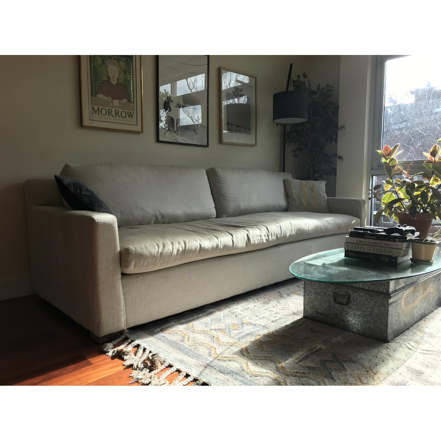 Restoration Hardware Belgian Track Arm Upholstered Sofa - image-2