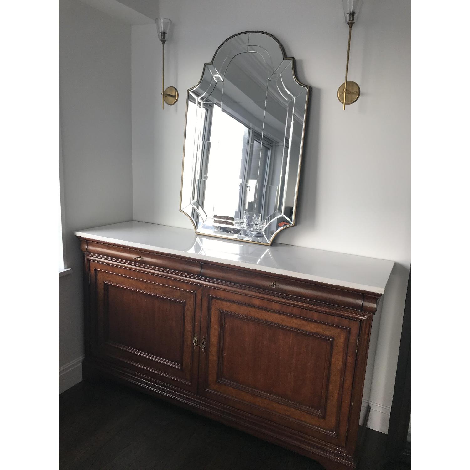 Curate Home Collection Marble Top Credenza - image-1