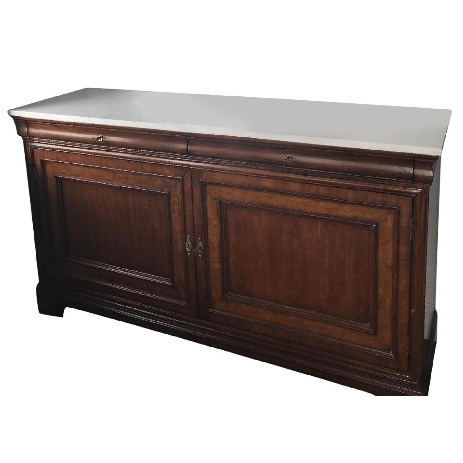 Curate Home Collection Marble Top Credenza - image-0
