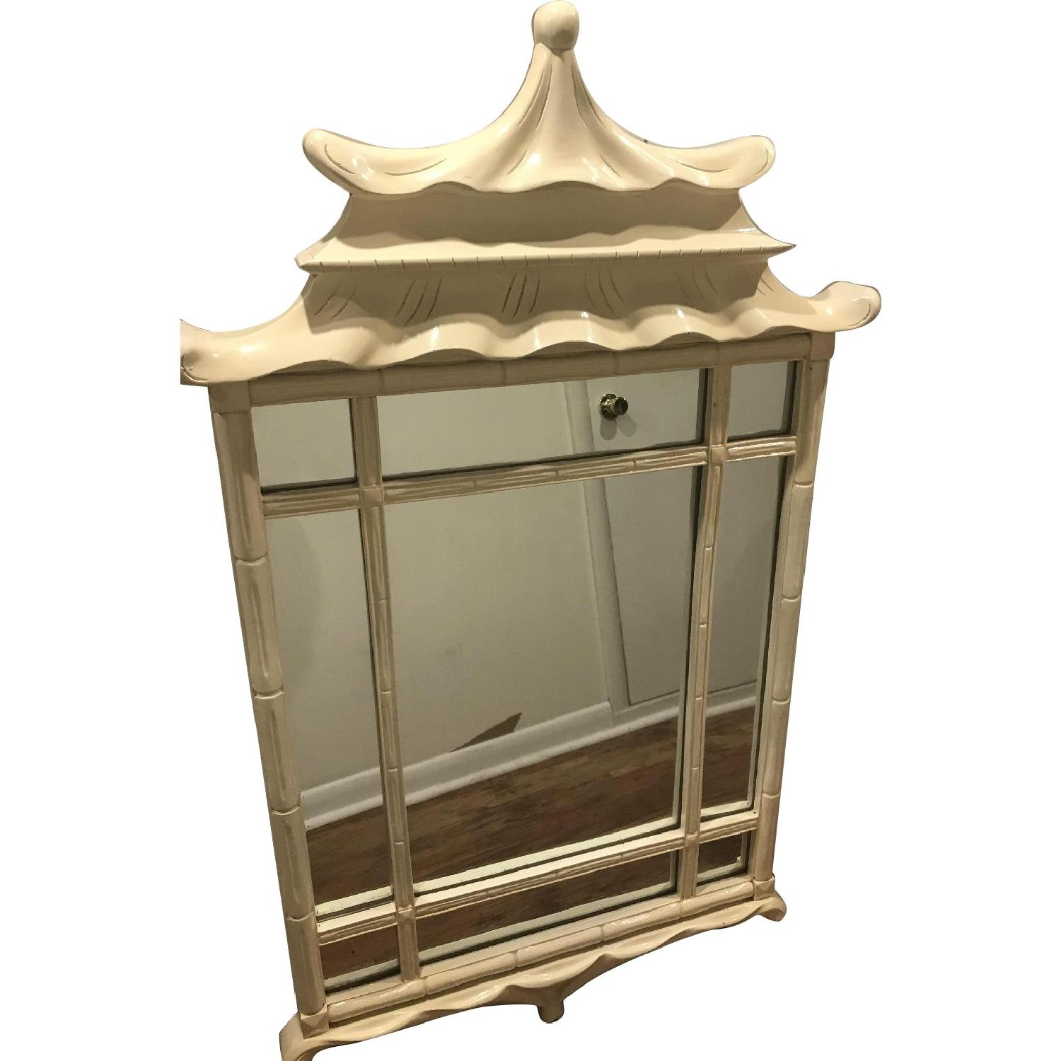 Pagoda Mirror w/ Lacquer Finish - image-0