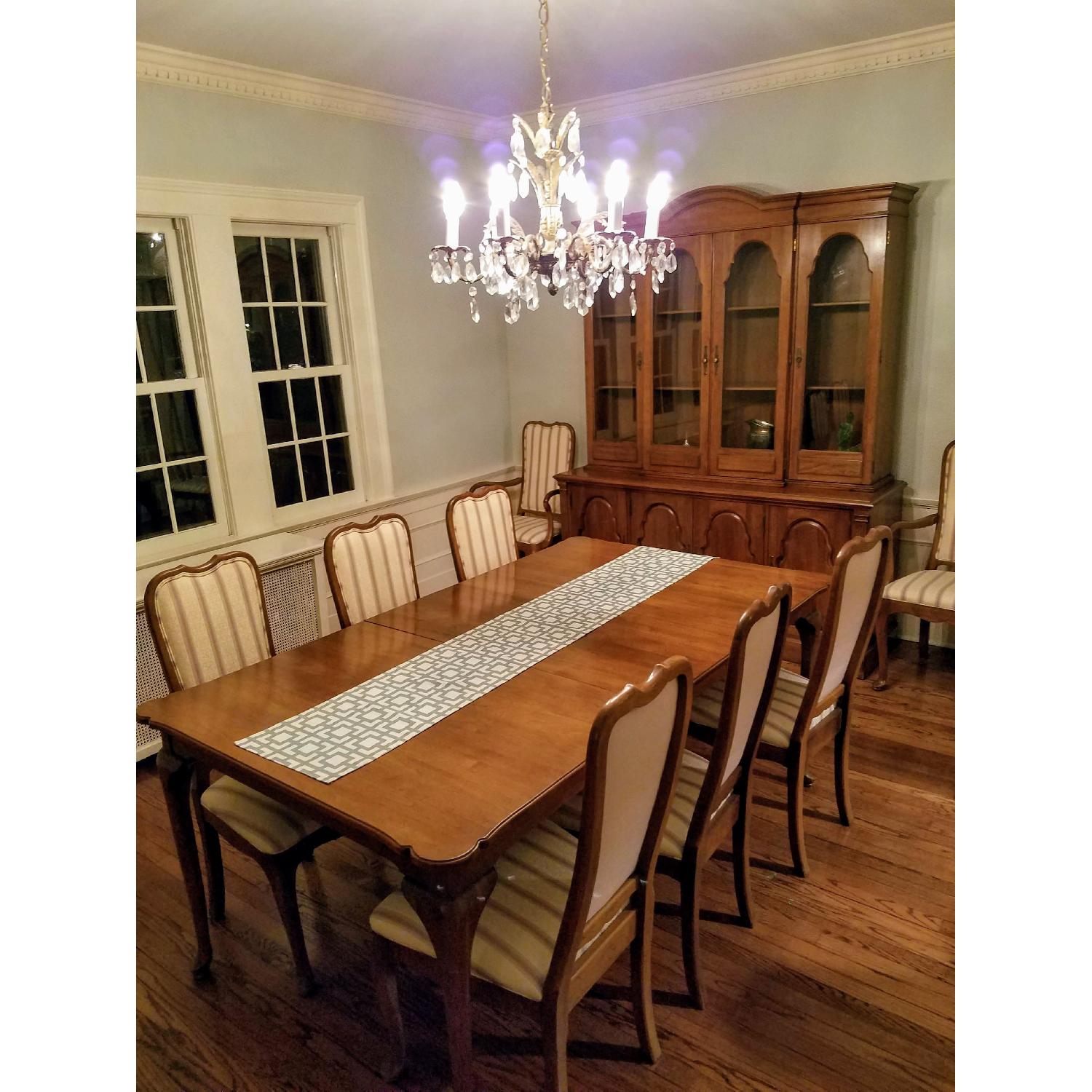 Davis Cabinet Company Solid Wood Walnut Dining Room Table - image-2