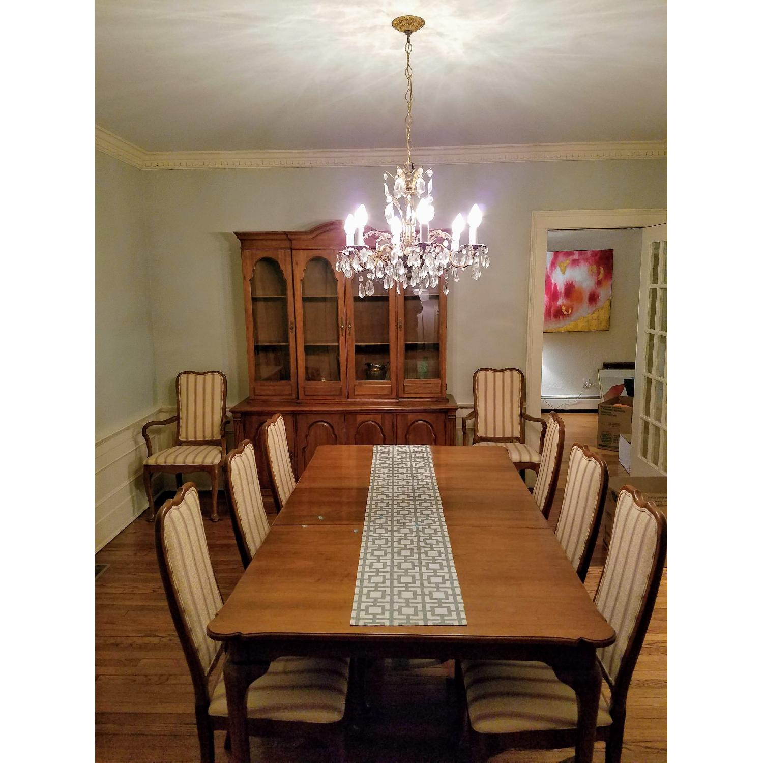 Davis Cabinet Company Solid Wood Walnut Dining Room Table - image-4