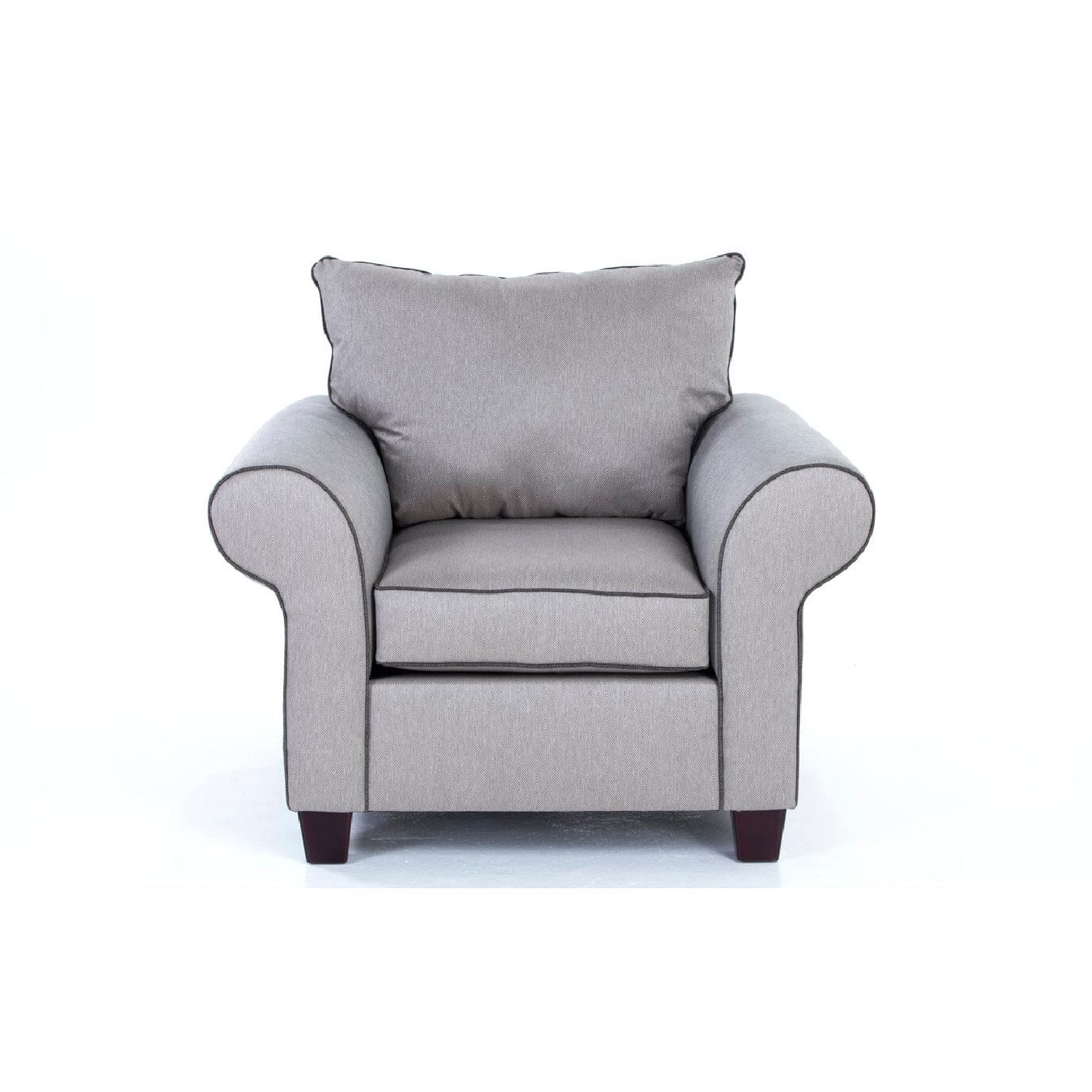 Bob's Ashton Sleeper Sectional w/ Storage Ottoman + Armchair - image-6